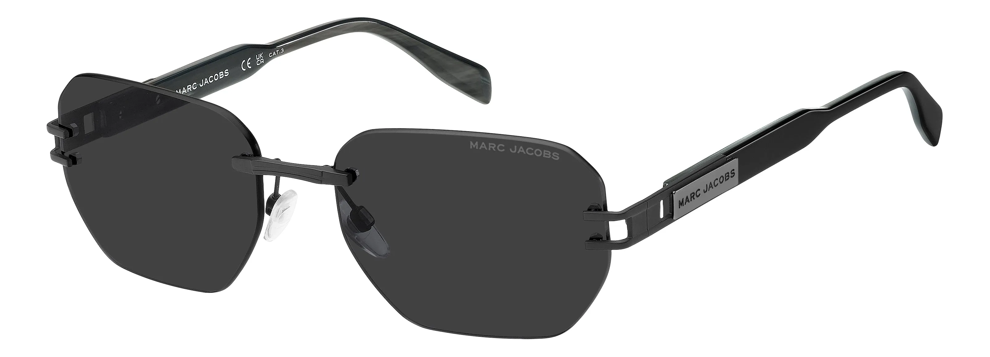 Marc Jacobs MARC 944/S 003/IR Occhiali da sole Titanio Nero Grigio Squadrata Normale - immagine 1