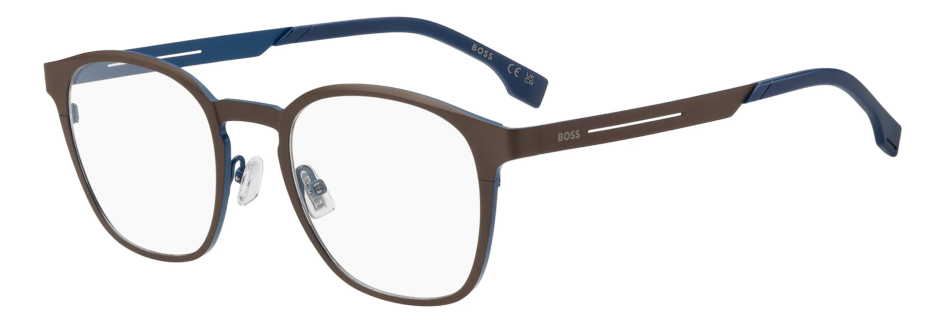 Hugo Boss BOSS 2000 800 Montature da vista Titanio Marrone Squadrata Normale - immagine 1