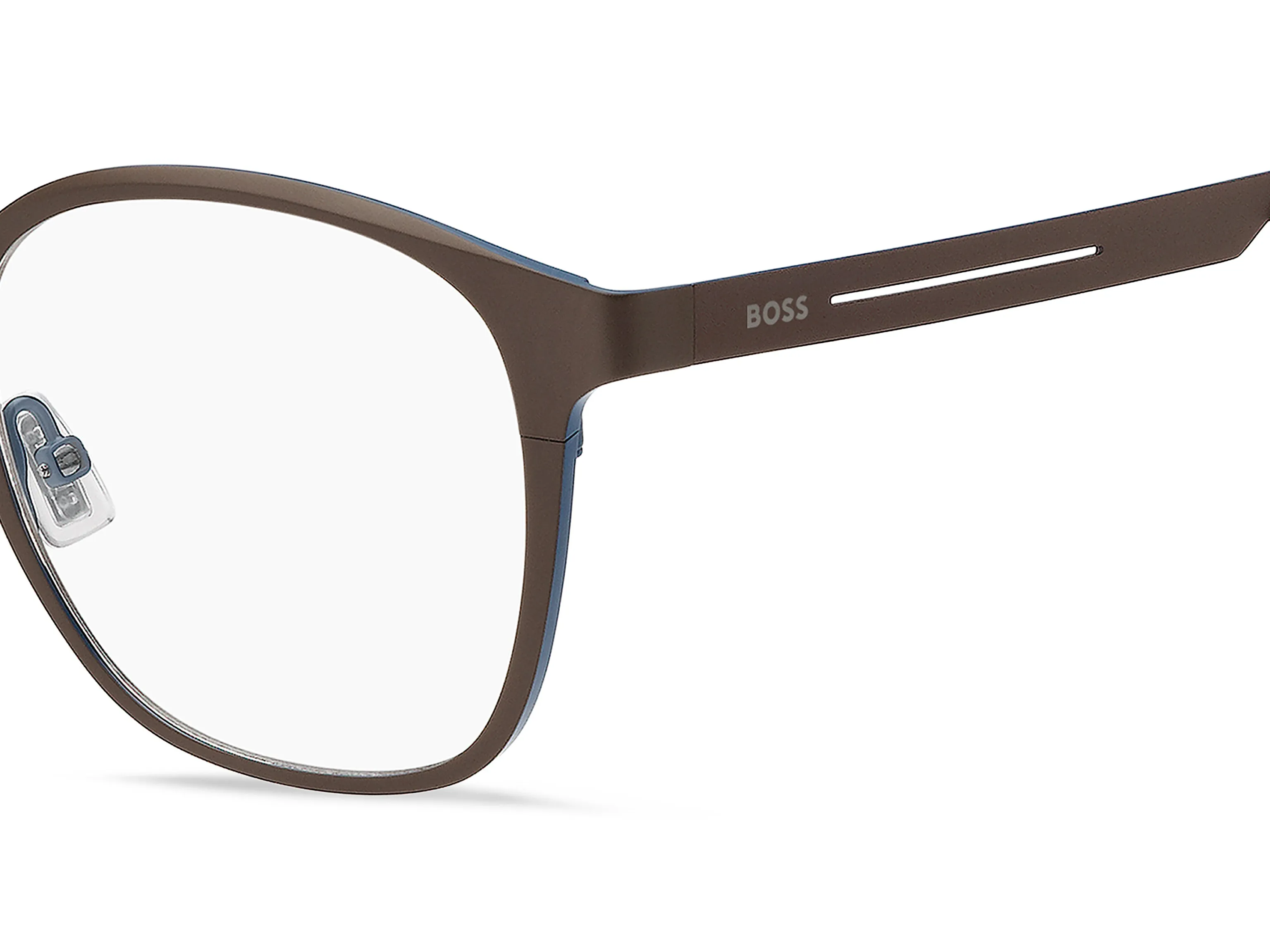 Hugo Boss BOSS 2000 800 Montature da vista Titanio Marrone Squadrata Normale - immagine 3