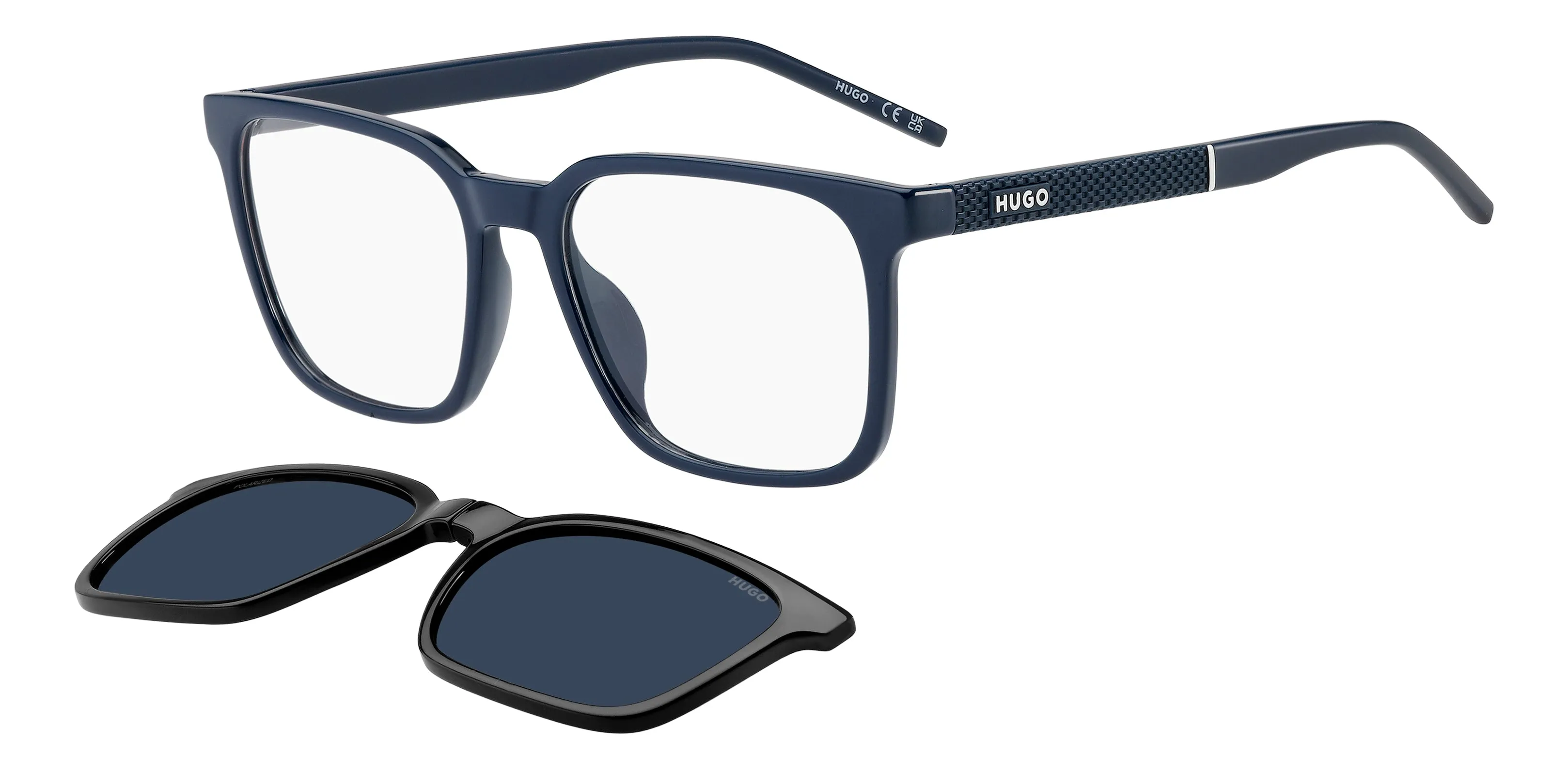 Hugo Boss HG 1421/G/C PJP/C3 Montature da vista Eco-poliammide Blu Blu Squadrata Polarizzata - immagine 1