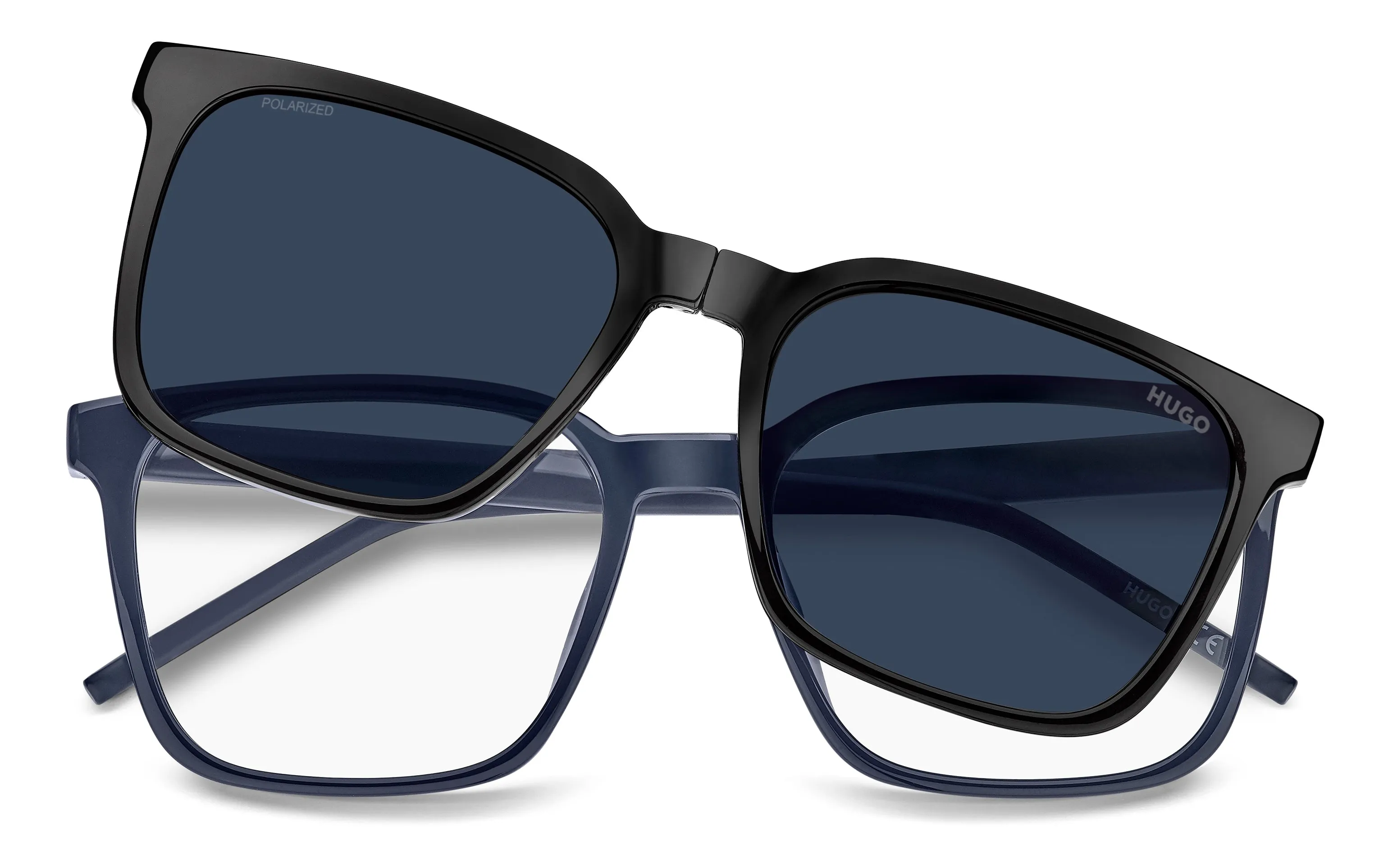 Hugo Boss HG 1421/G/C PJP/C3 Montature da vista Eco-poliammide Blu Blu Squadrata Polarizzata - immagine 3