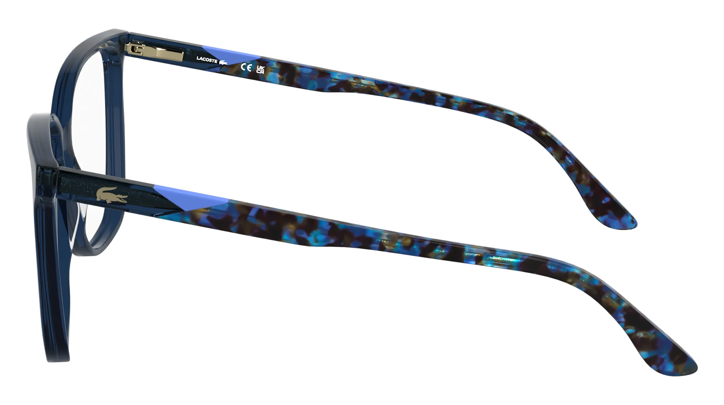 Lacoste L2989 410 Montature da vista Acetato Blu Squadrata Normale - immagine 3