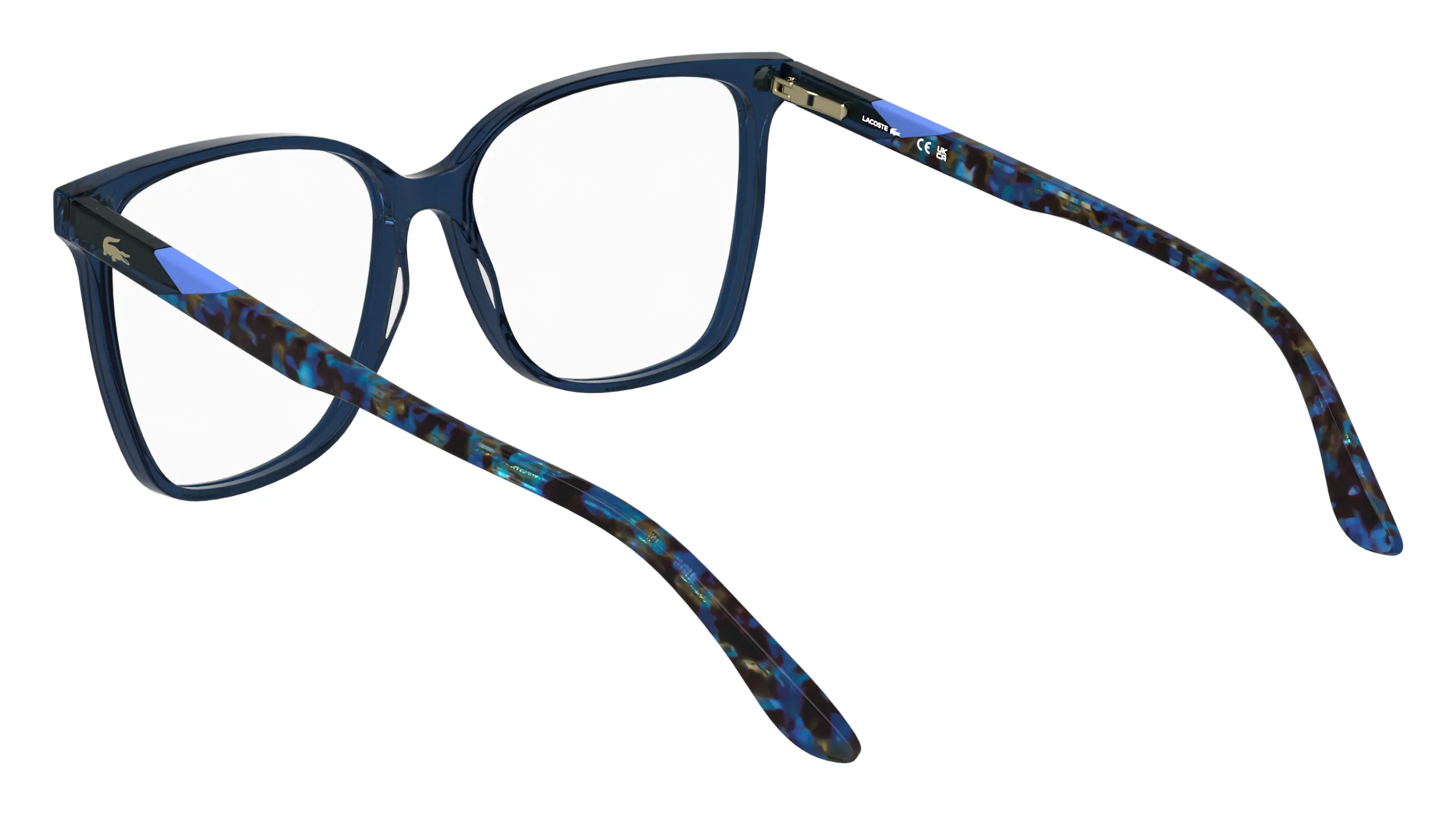 Lacoste L2989 410 Montature da vista Acetato Blu Squadrata Normale - immagine 4
