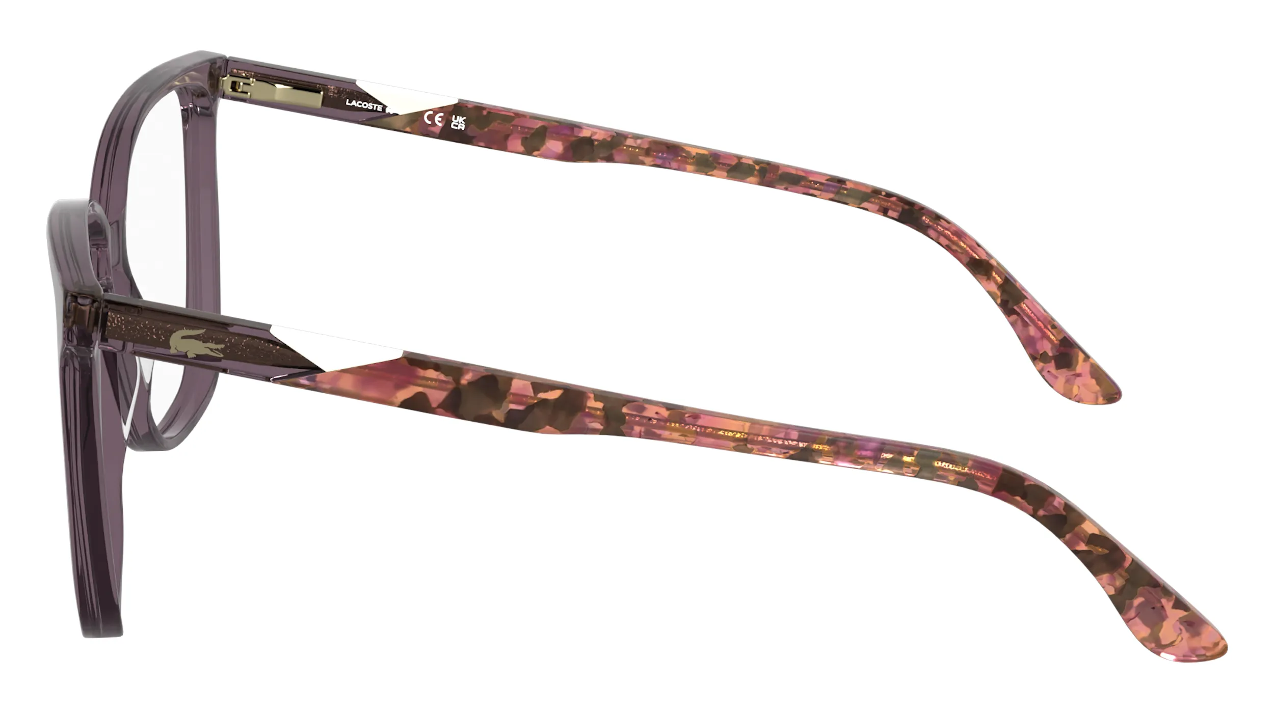 Lacoste L2989 514 Montature da vista Acetato Viola Squadrata Normale - immagine 3