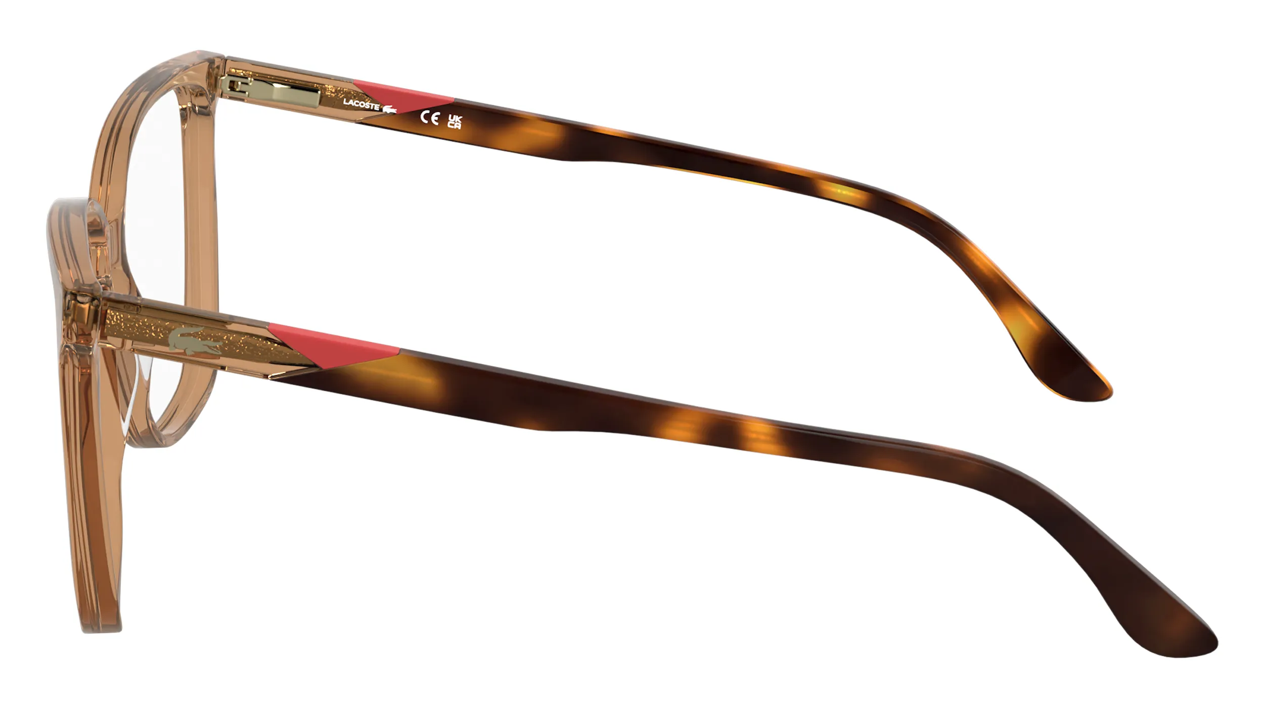 Lacoste L2989 210 Montature da vista Acetato Marrone Squadrata Normale - immagine 3