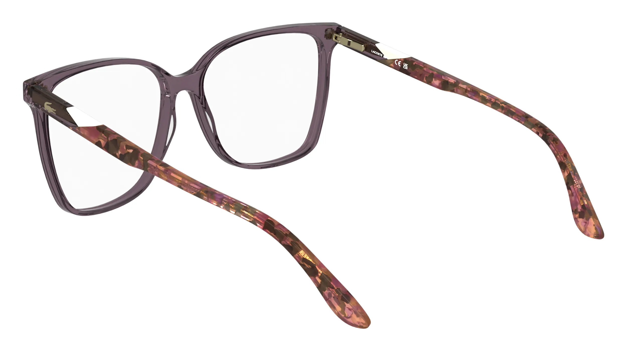 Lacoste L2989 514 Montature da vista Acetato Viola Squadrata Normale - immagine 4