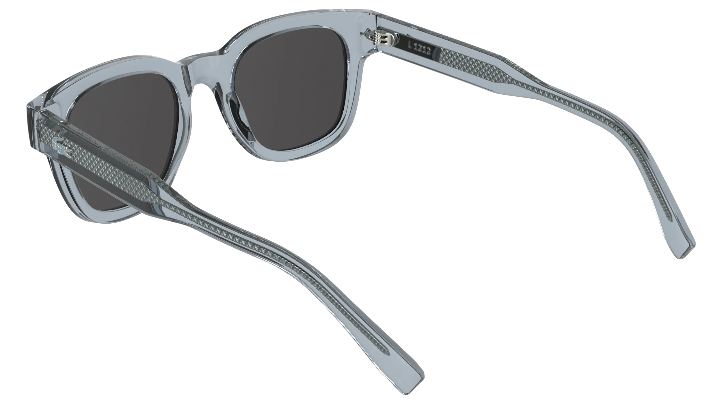 Lacoste L6023S 414 Occhiali da sole Bio-iniettato Blu Grigio Rotonda Normale - immagine 4