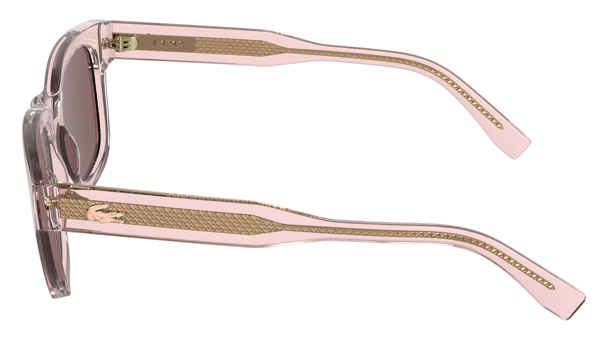 Lacoste L6023S 662 Occhiali da sole Bio-iniettato Rosa Rotonda Normale - immagine 3