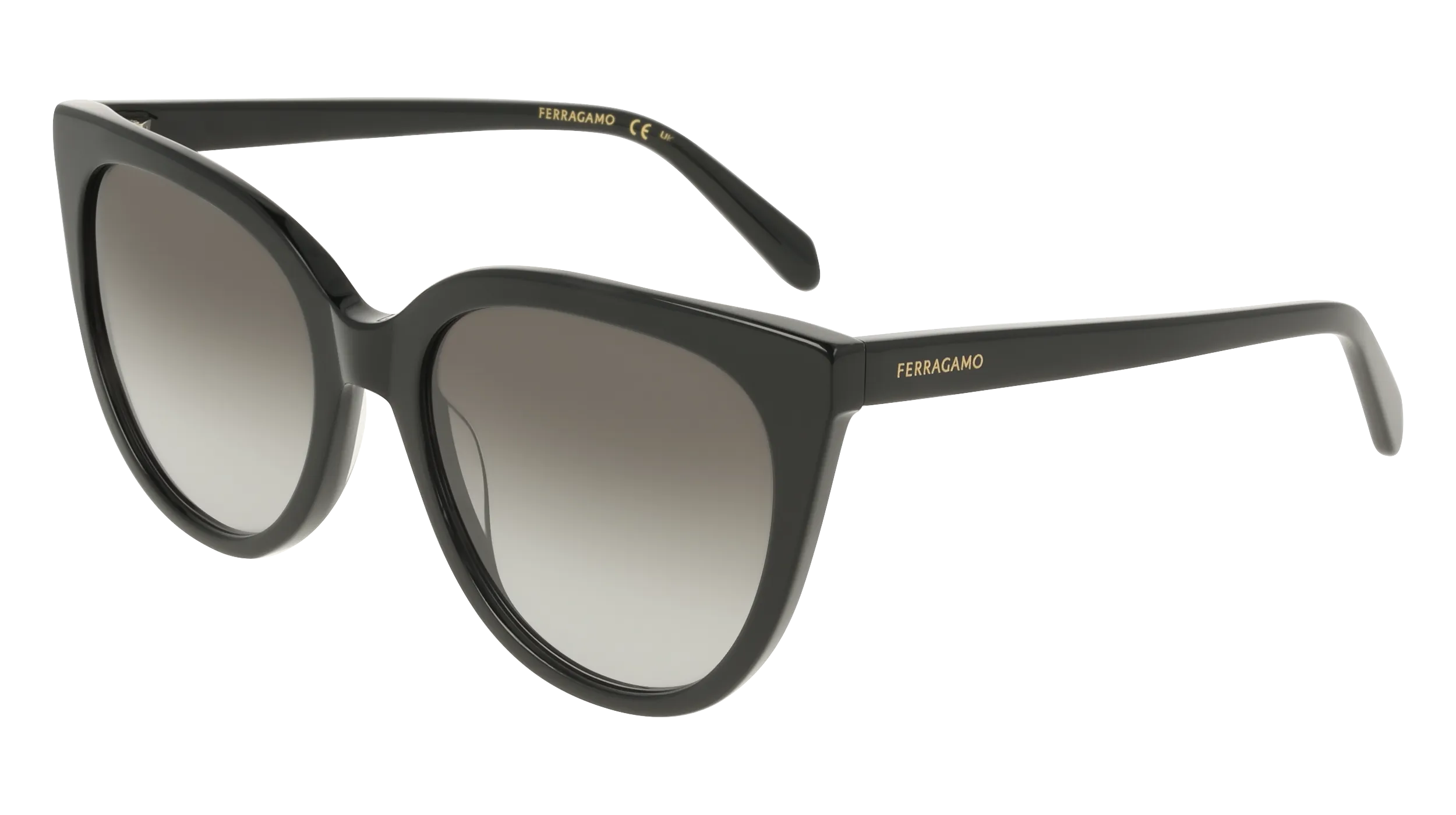 Ferragamo SF2101S 001 Occhiali da sole Acetato Nero Squadrata Normale - immagine 1