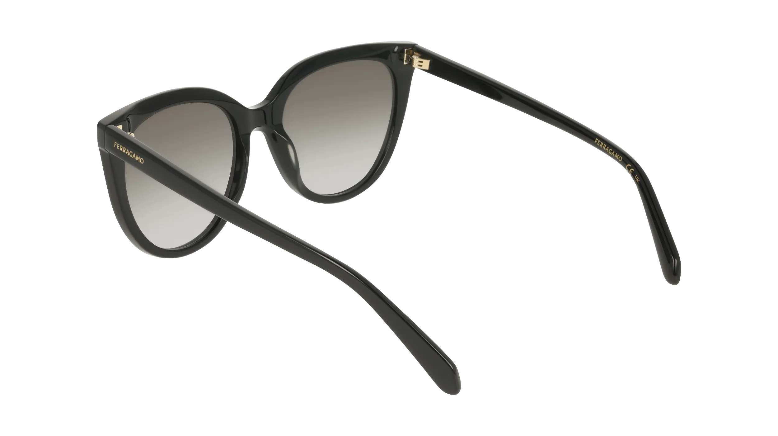 Ferragamo SF2101S 001 Occhiali da sole Acetato Nero Squadrata Normale - immagine 4