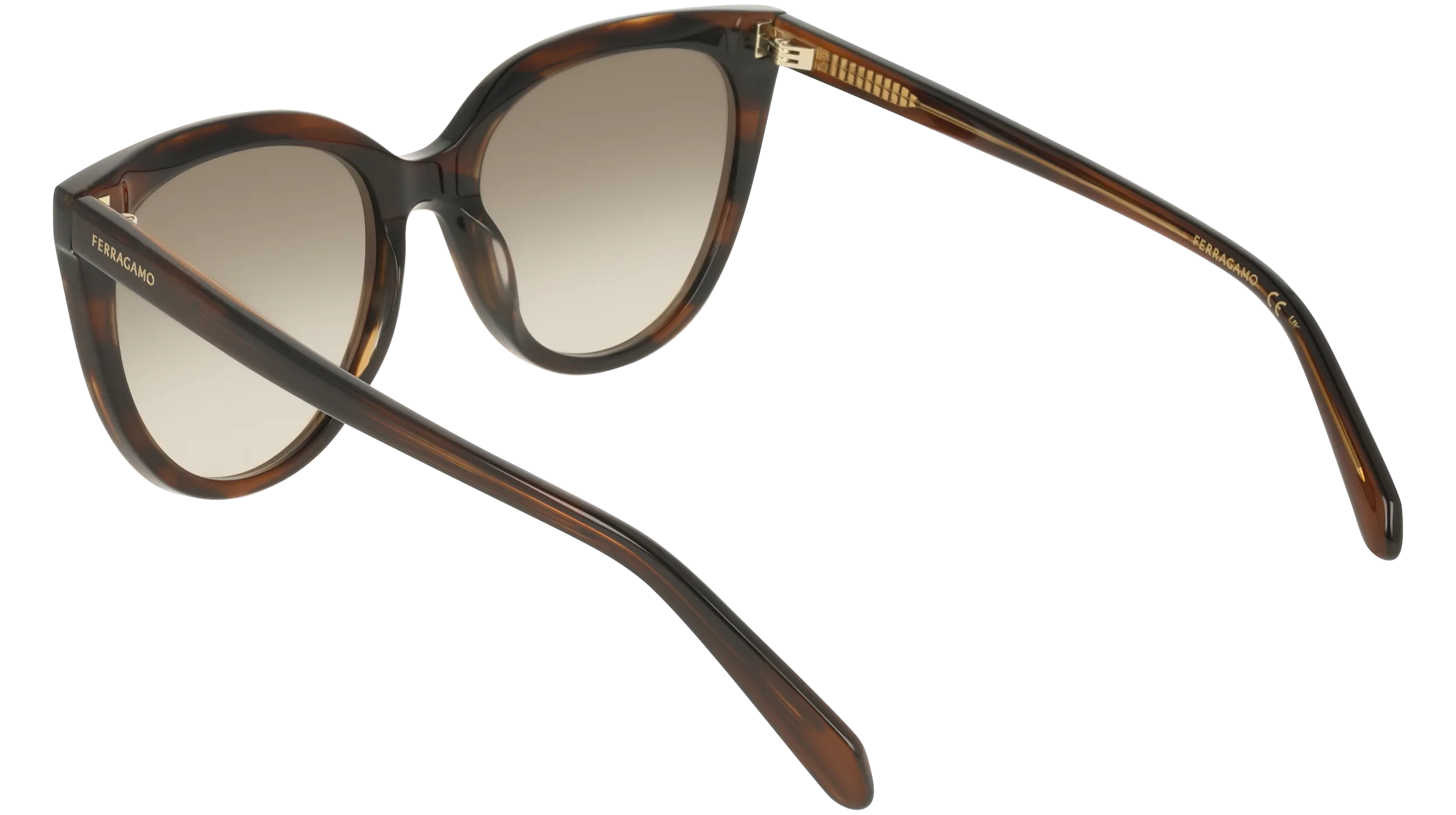 Ferragamo SF2101S 216 Occhiali da sole Acetato Marrone Marrone Squadrata Normale - immagine 4