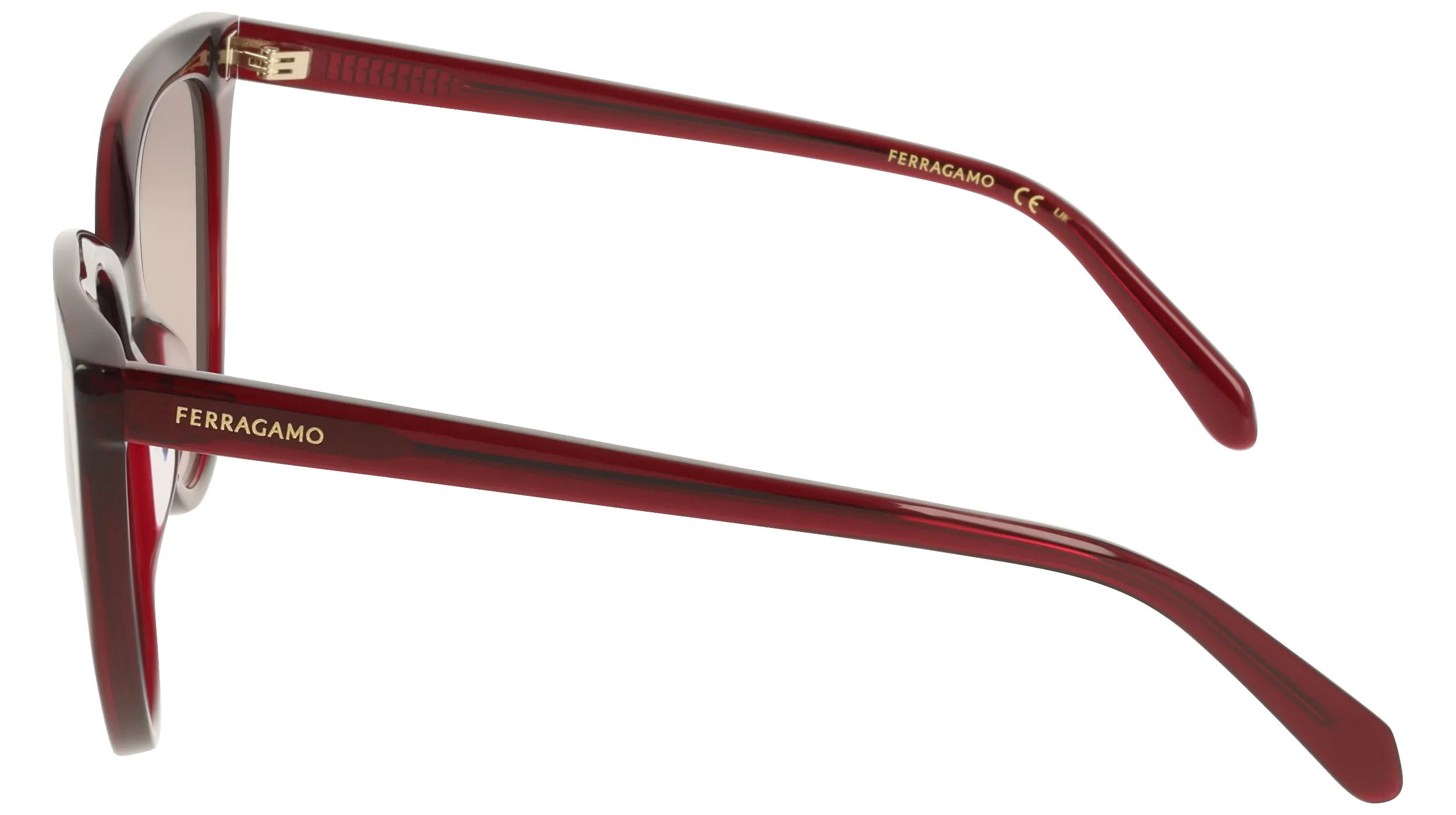 Ferragamo SF2101S 655 Occhiali da sole Acetato Viola Squadrata Normale - immagine 3