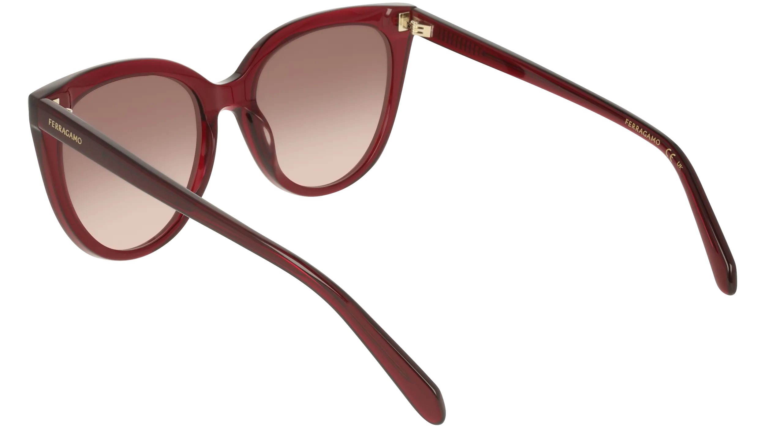 Ferragamo SF2101S 655 Occhiali da sole Acetato Viola Squadrata Normale - immagine 4
