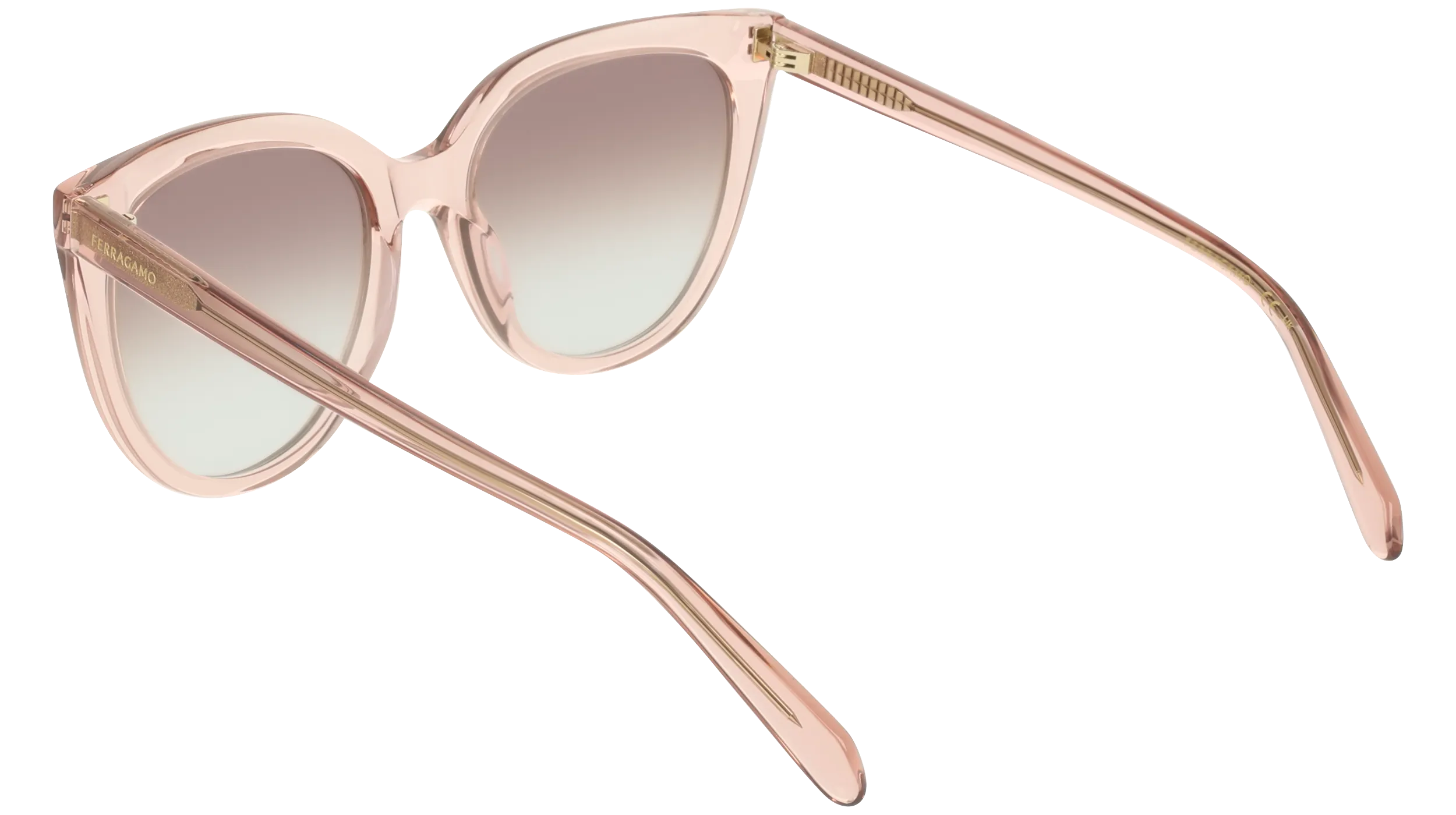 Ferragamo SF2101S 667 Occhiali da sole Acetato Rosa Squadrata Normale - immagine 4