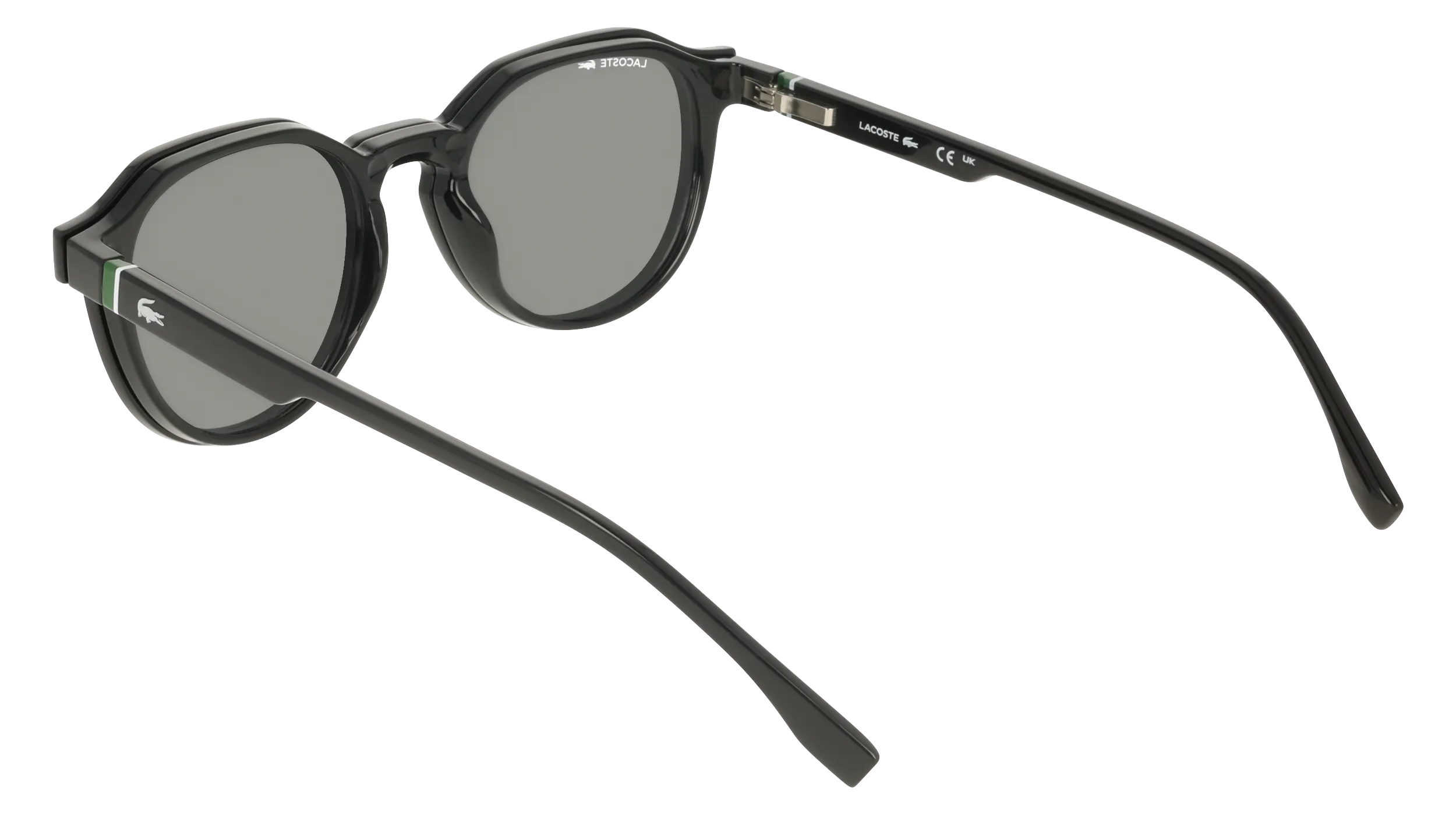 Lacoste L4008 CLIP 001 Occhiali da sole Bio-iniettato Nero Fumo Squadrata Normale - immagine 4