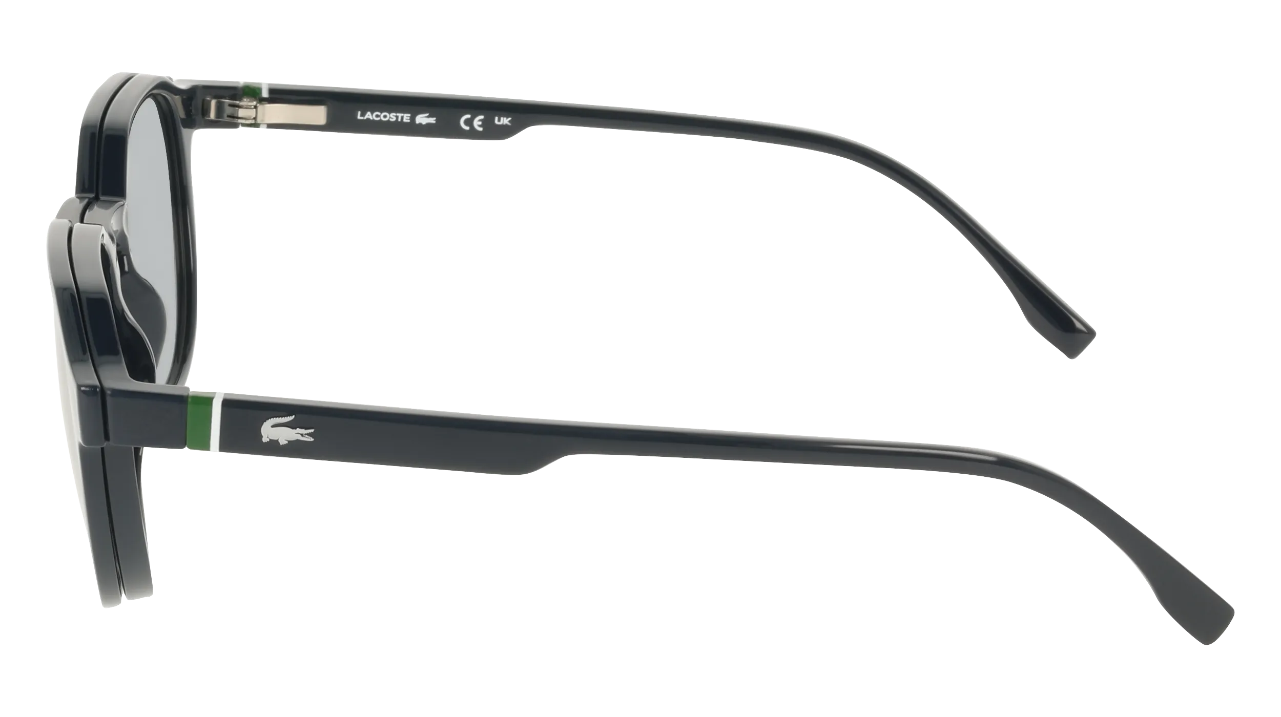 Lacoste L4008 CLIP 410 Occhiali da sole Bio-iniettato Blu Blu Squadrata Normale - immagine 3
