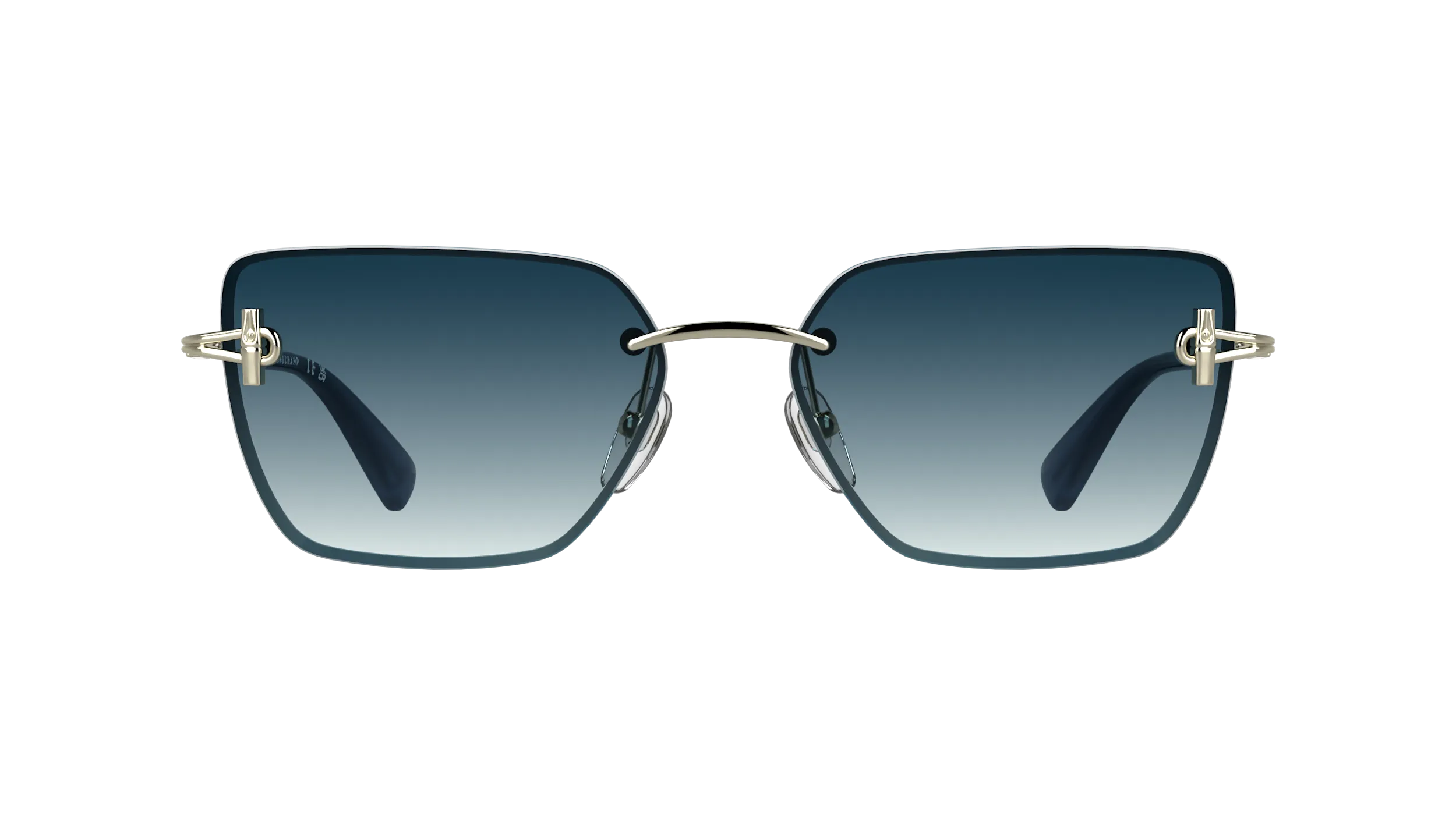 LONGCHAMP LO197S 729 Occhiali da sole Metallo Oro Squadrata Normale - immagine 2