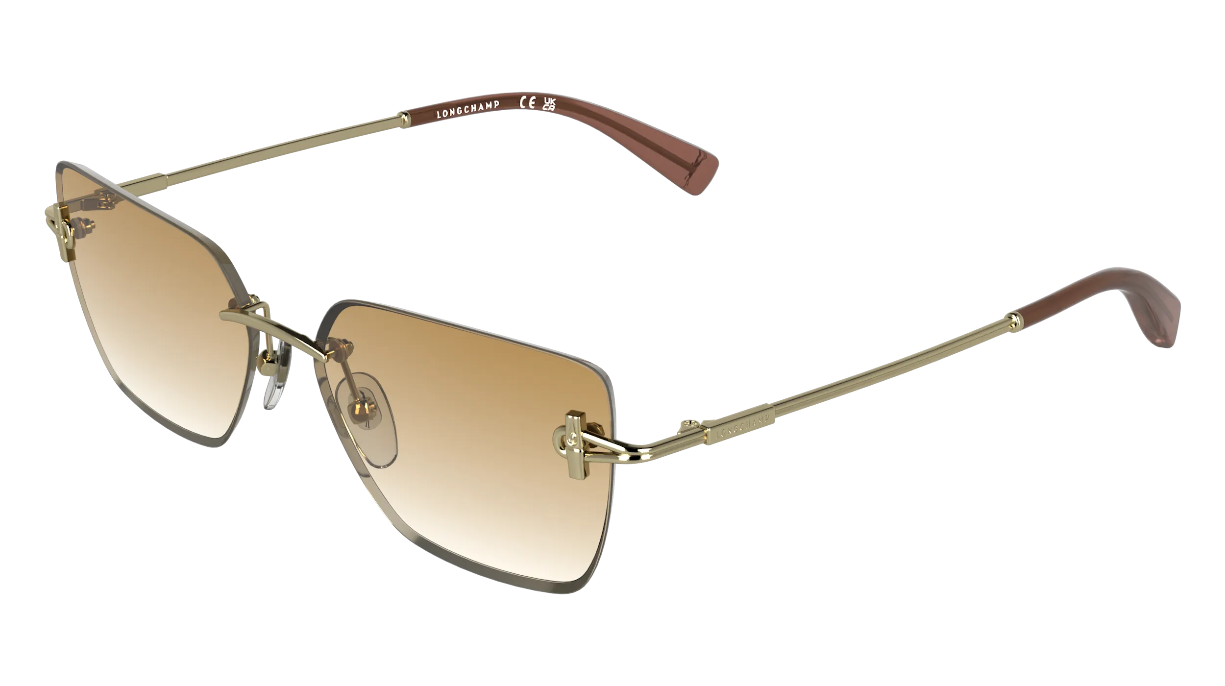 LONGCHAMP LO197S 762 Occhiali da sole Metallo Rosso Squadrata Normale - immagine 1