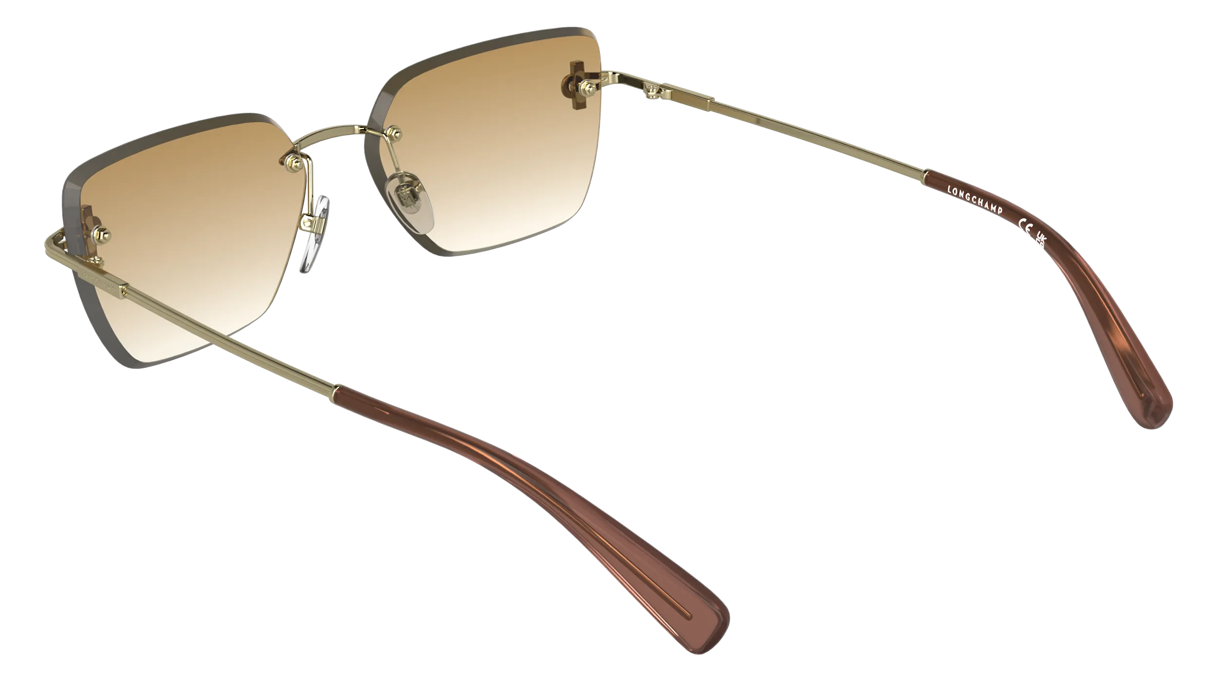 LONGCHAMP LO197S 762 Occhiali da sole Metallo Rosso Squadrata Normale - immagine 4