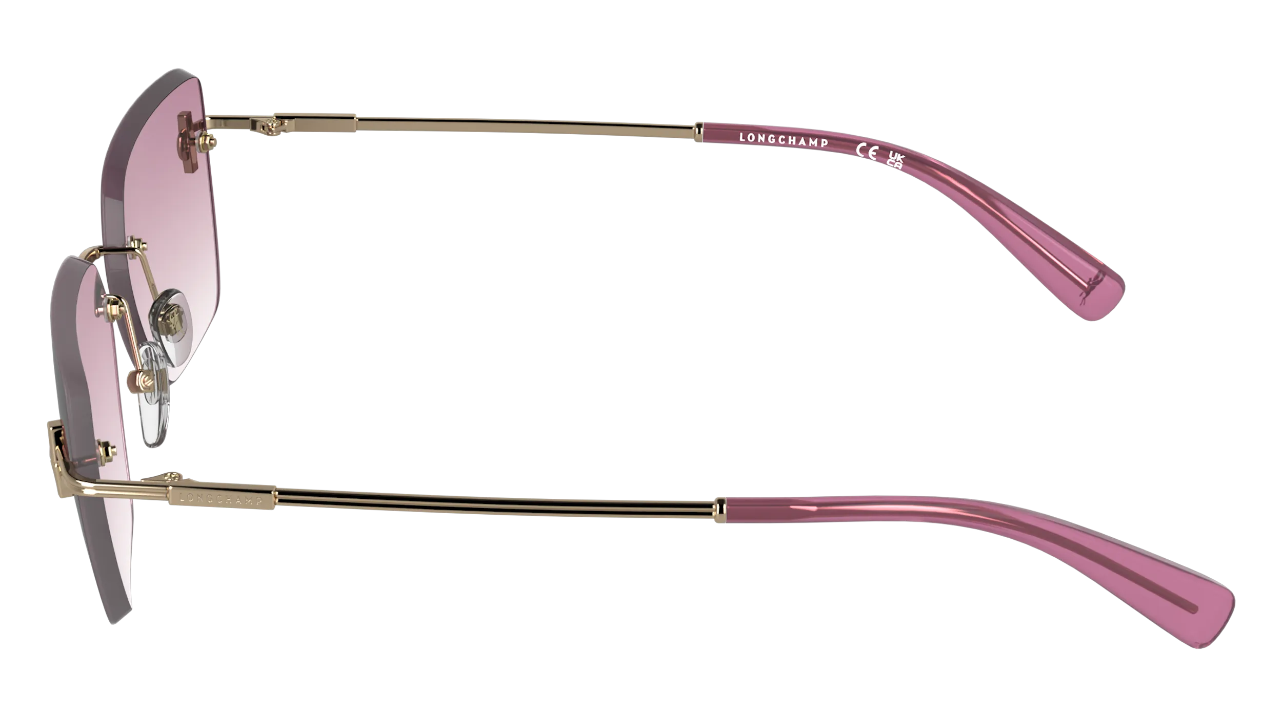 LONGCHAMP LO197S 774 Occhiali da sole Metallo Squadrata Normale - immagine 3