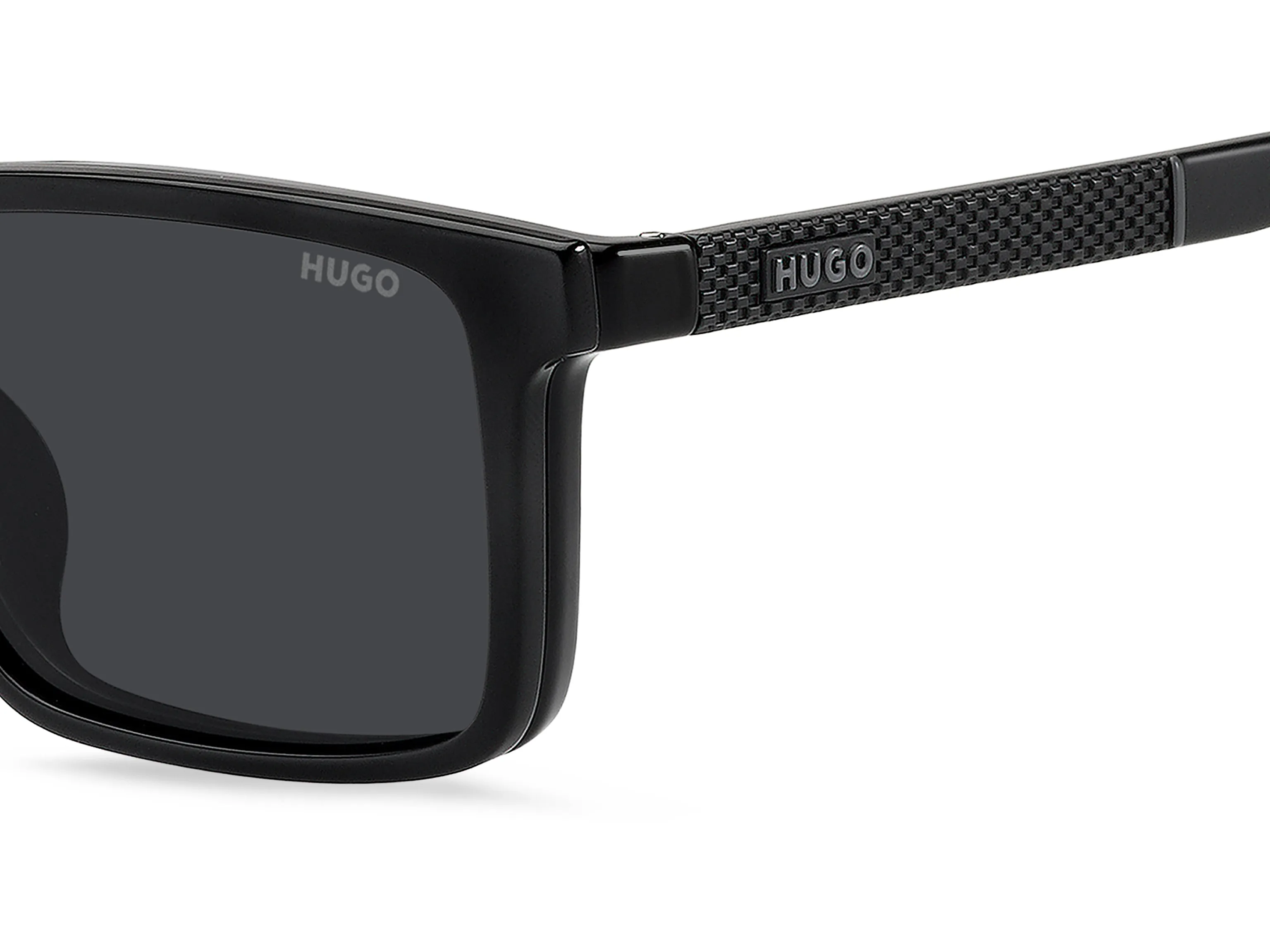 Hugo Boss HG 1422/G/C QFU/M9 Montature da vista Eco-poliammide Nero Grigio Squadrata Polarizzata - immagine 4