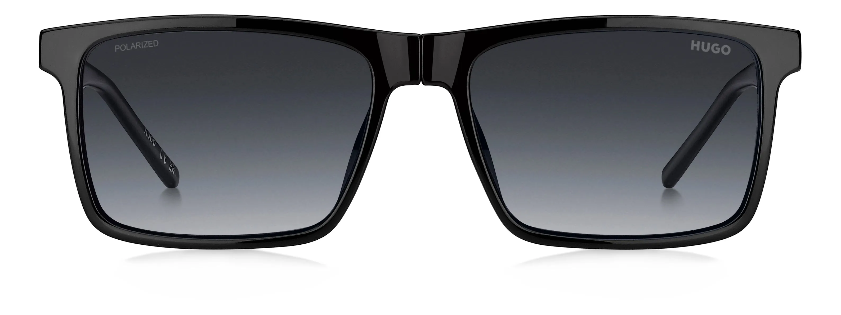 Hugo Boss HG 1422/G/C 807/WJ Montature da vista Eco-poliammide Nero Grigio Squadrata Polarizzata Sfumato - immagine 2