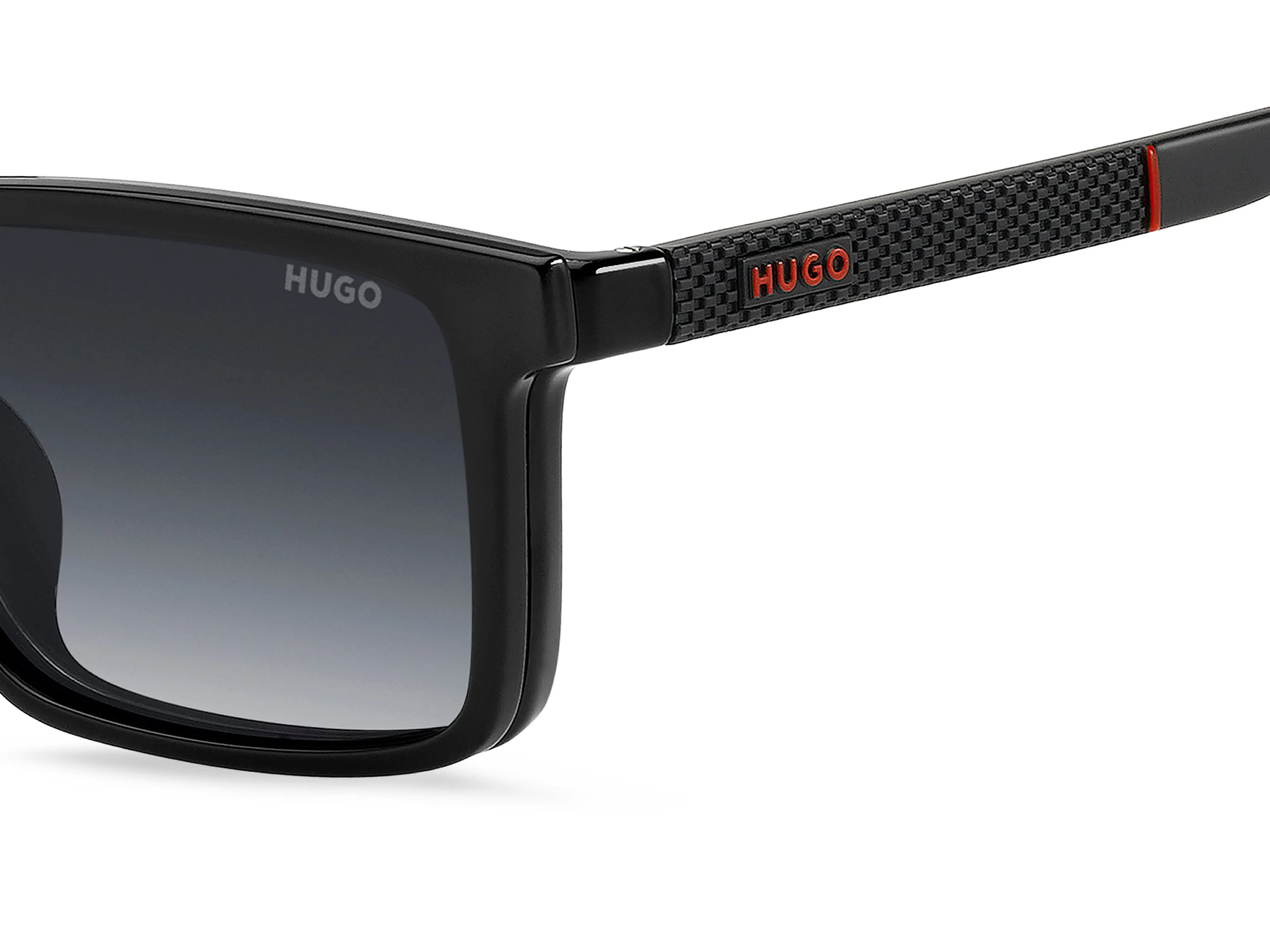 Hugo Boss HG 1422/G/C 807/WJ Montature da vista Eco-poliammide Nero Grigio Squadrata Polarizzata Sfumato - immagine 4