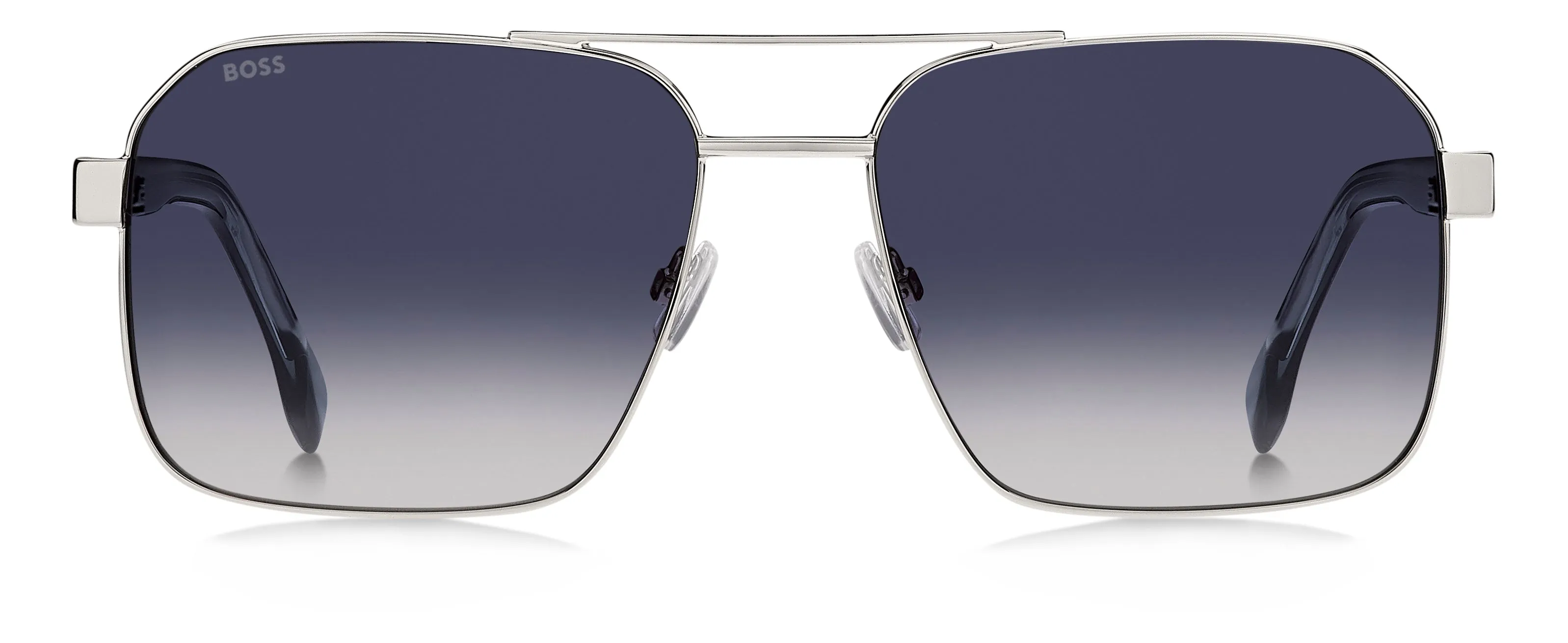 Hugo Boss BOSS 1985/S 010/08 Occhiali da sole Metallo Palladio Blu Squadrata Normale Sfumato - immagine 2