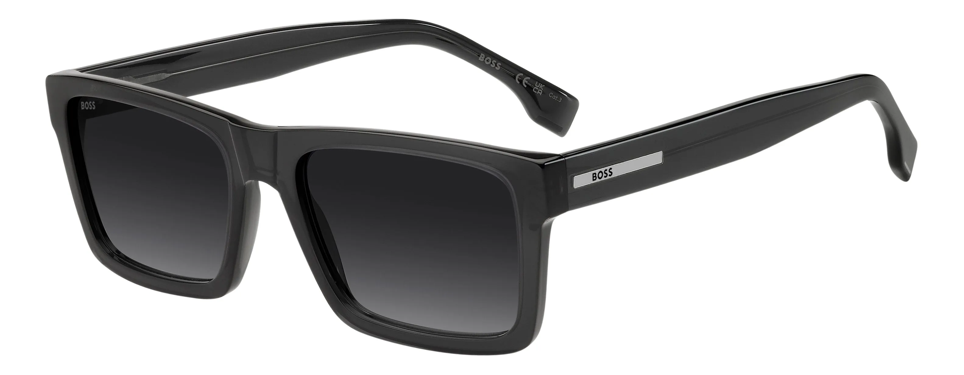 Hugo Boss BOSS 1983/S KB7/9O Occhiali da sole Acetato Grigio Grigio Squadrata Normale Sfumato - immagine 1
