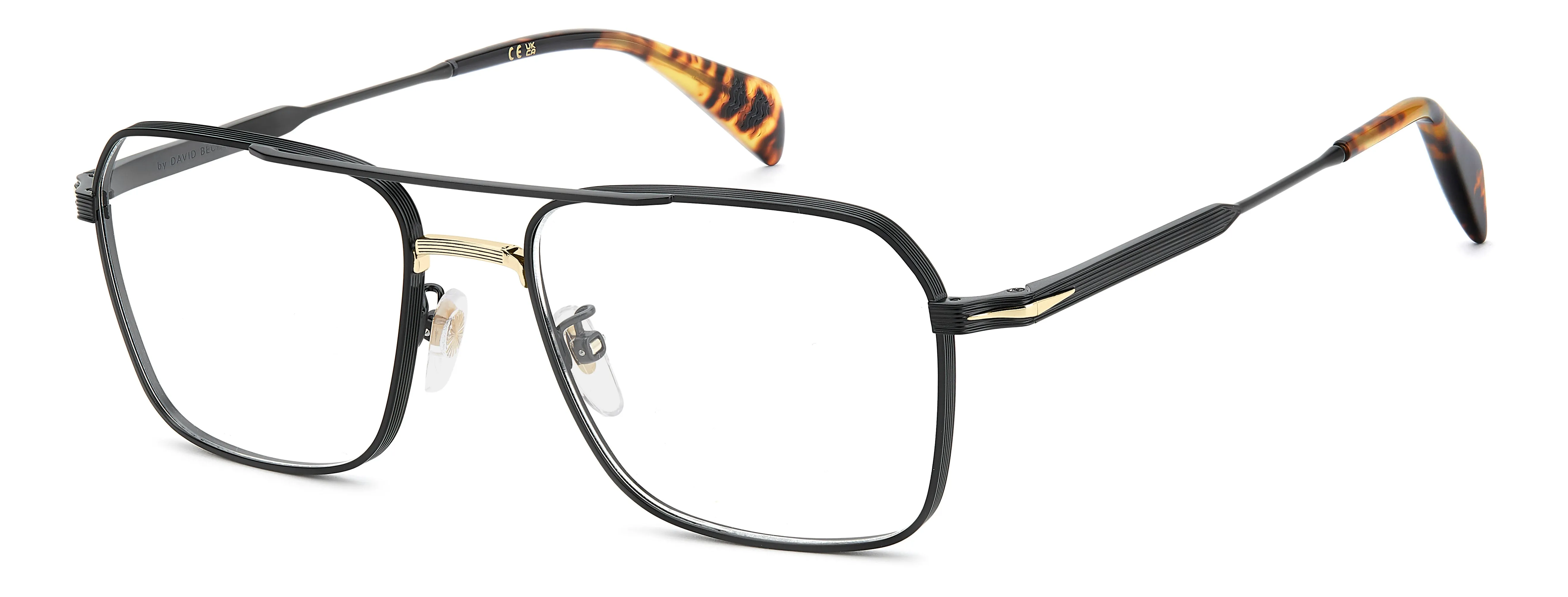DAVID BECKHAM DB 1248 2M2 Montature da vista Metallo Nero Squadrata Normale - immagine 1