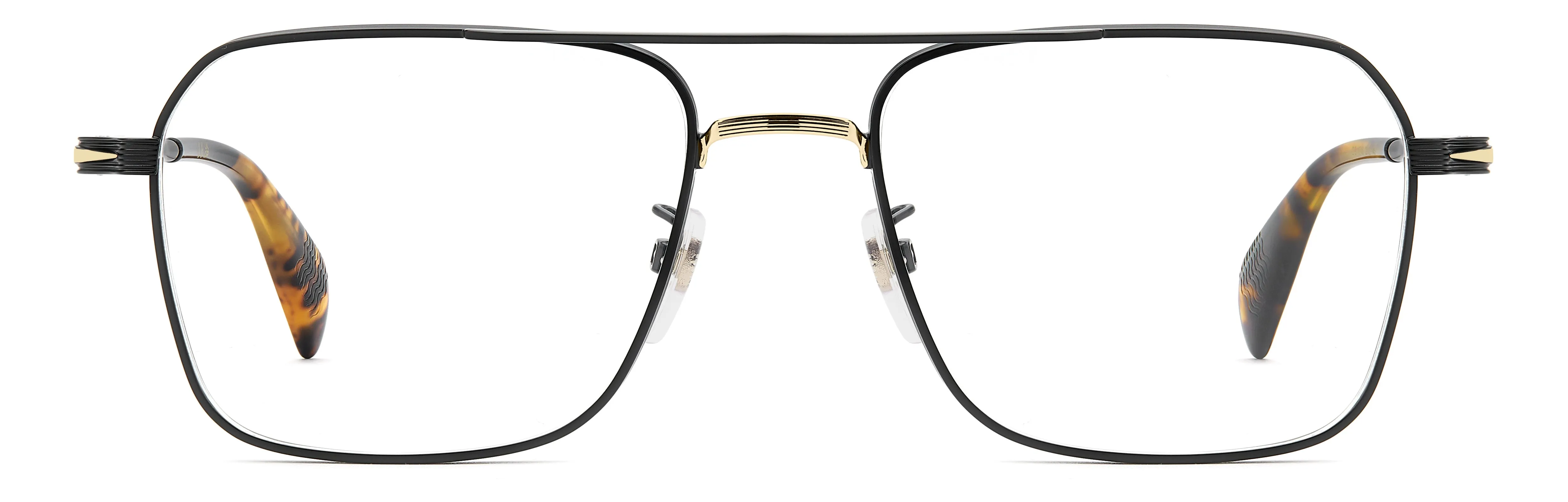 DAVID BECKHAM DB 1248 2M2 Montature da vista Metallo Nero Squadrata Normale - immagine 2