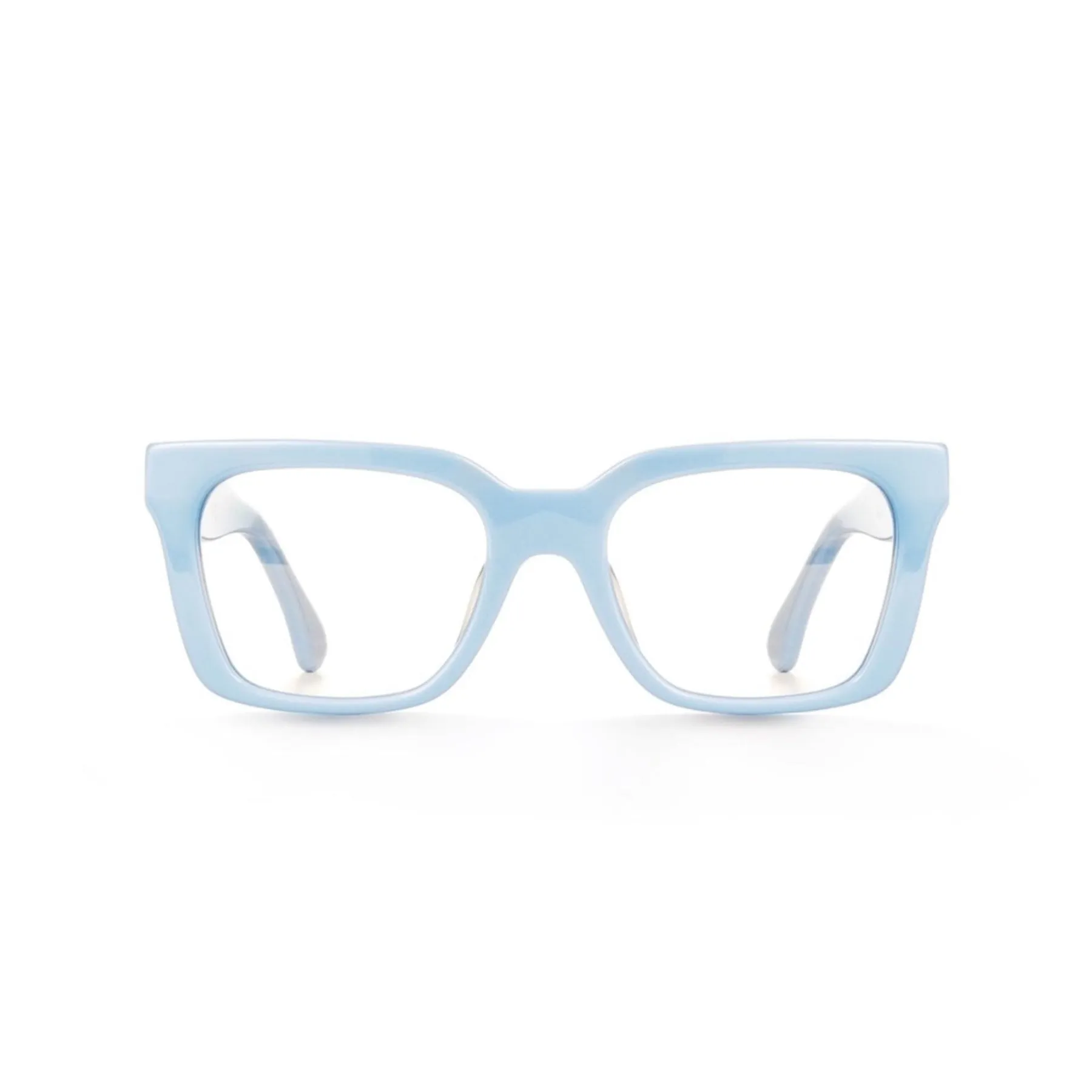 XLAB Unisex Panarea Montature da vista Acetato Azzurro Squadrata Demo - immagine 2