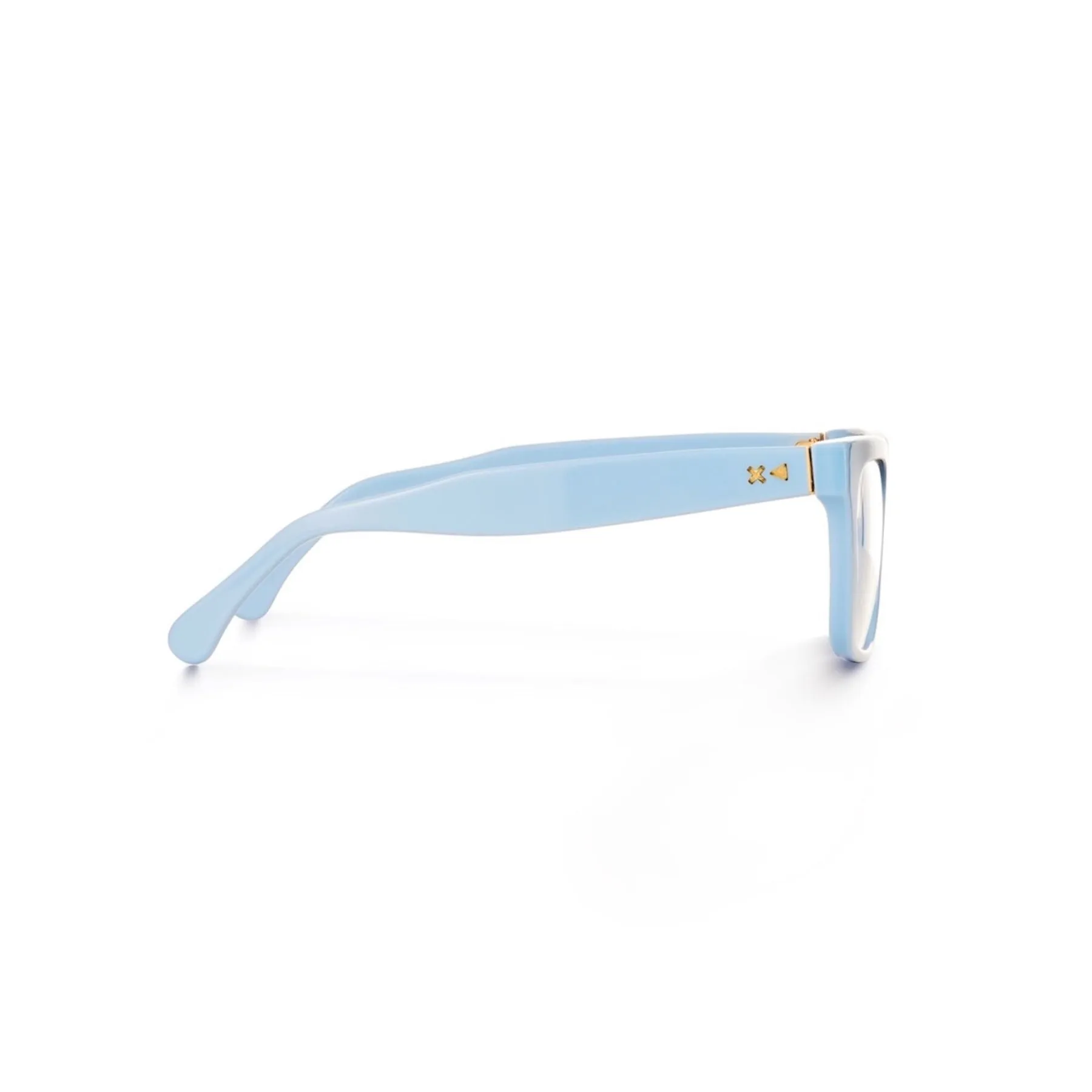 XLAB Unisex Panarea Montature da vista Acetato Trasparente Squadrata Demo - immagine 3