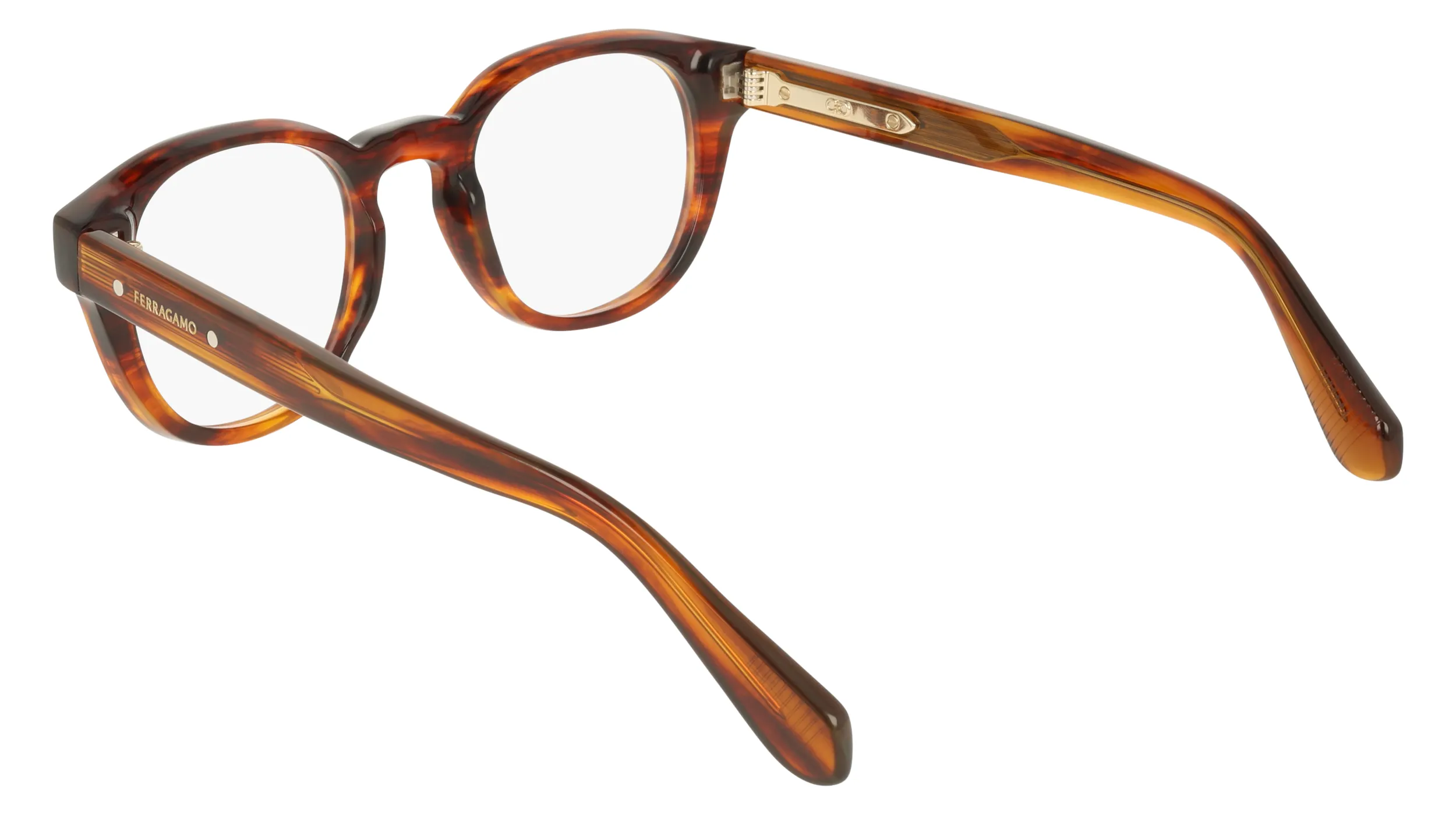 Ferragamo SF3083 208 Montature da vista Acetato Marrone Geometrica Normale - immagine 4