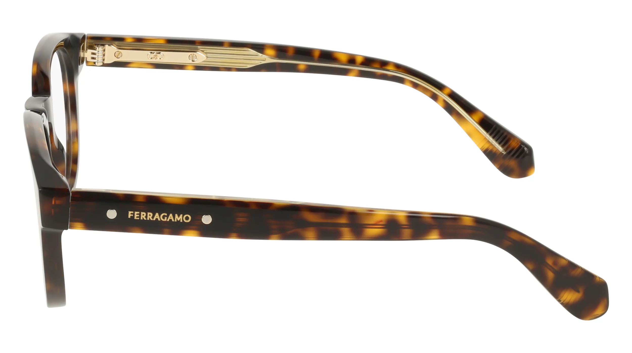 Ferragamo SF3083 242 Montature da vista Acetato Havana Geometrica Normale - immagine 3