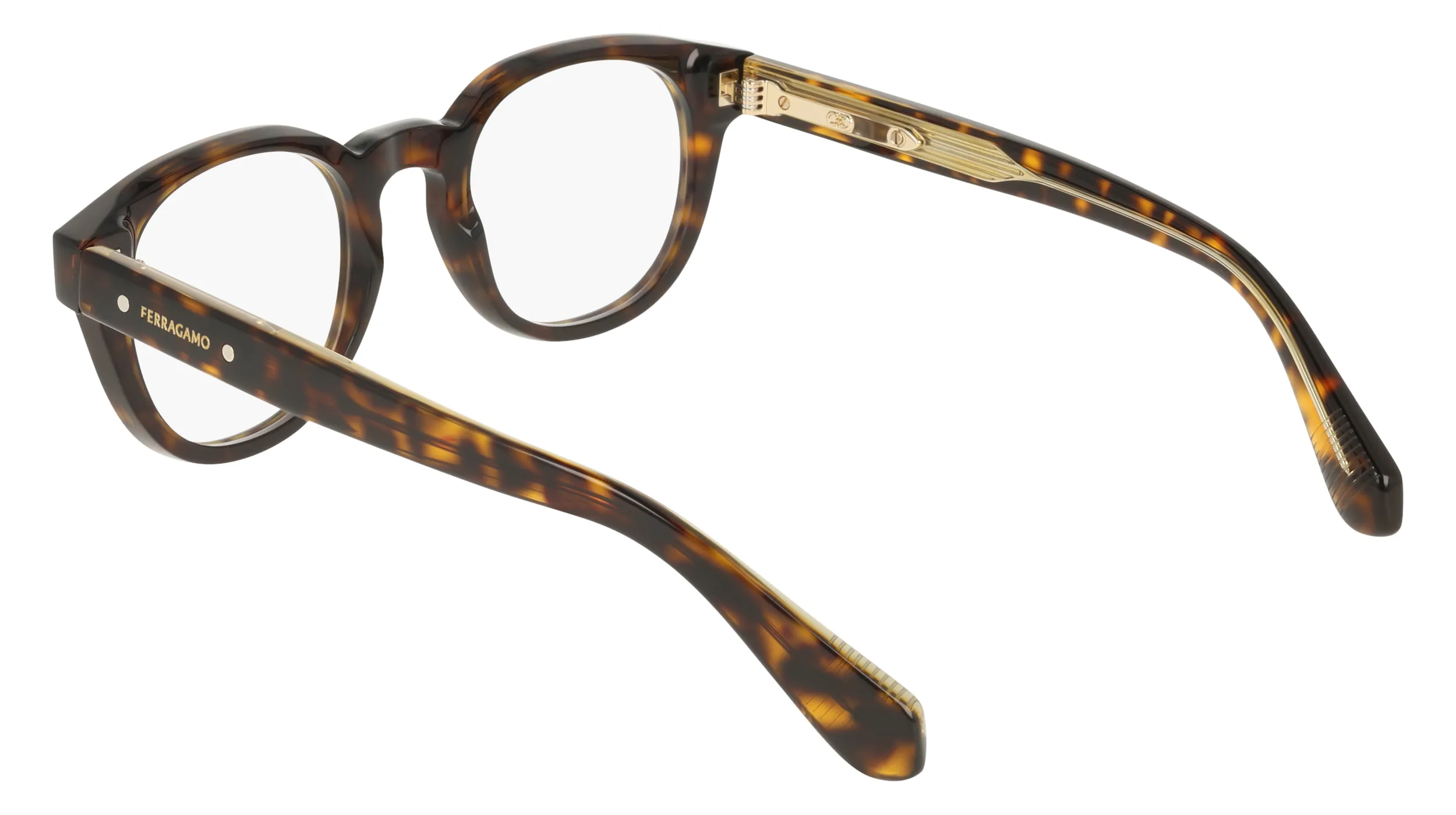 Ferragamo SF3083 242 Montature da vista Acetato Havana Geometrica Normale - immagine 4