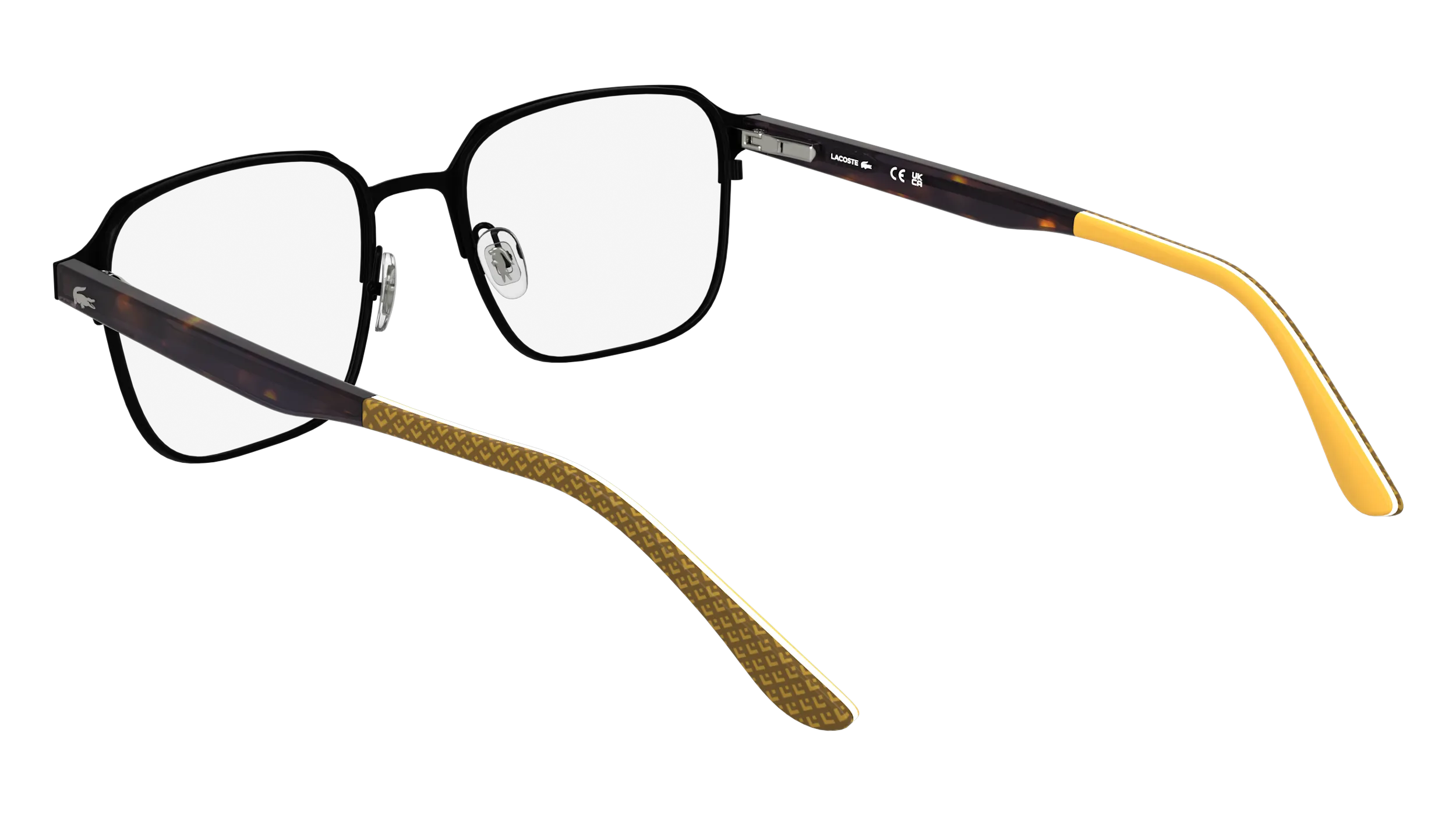 Lacoste L2313 N 002 Montature da vista Metallo Nero Squadrata Normale - immagine 4
