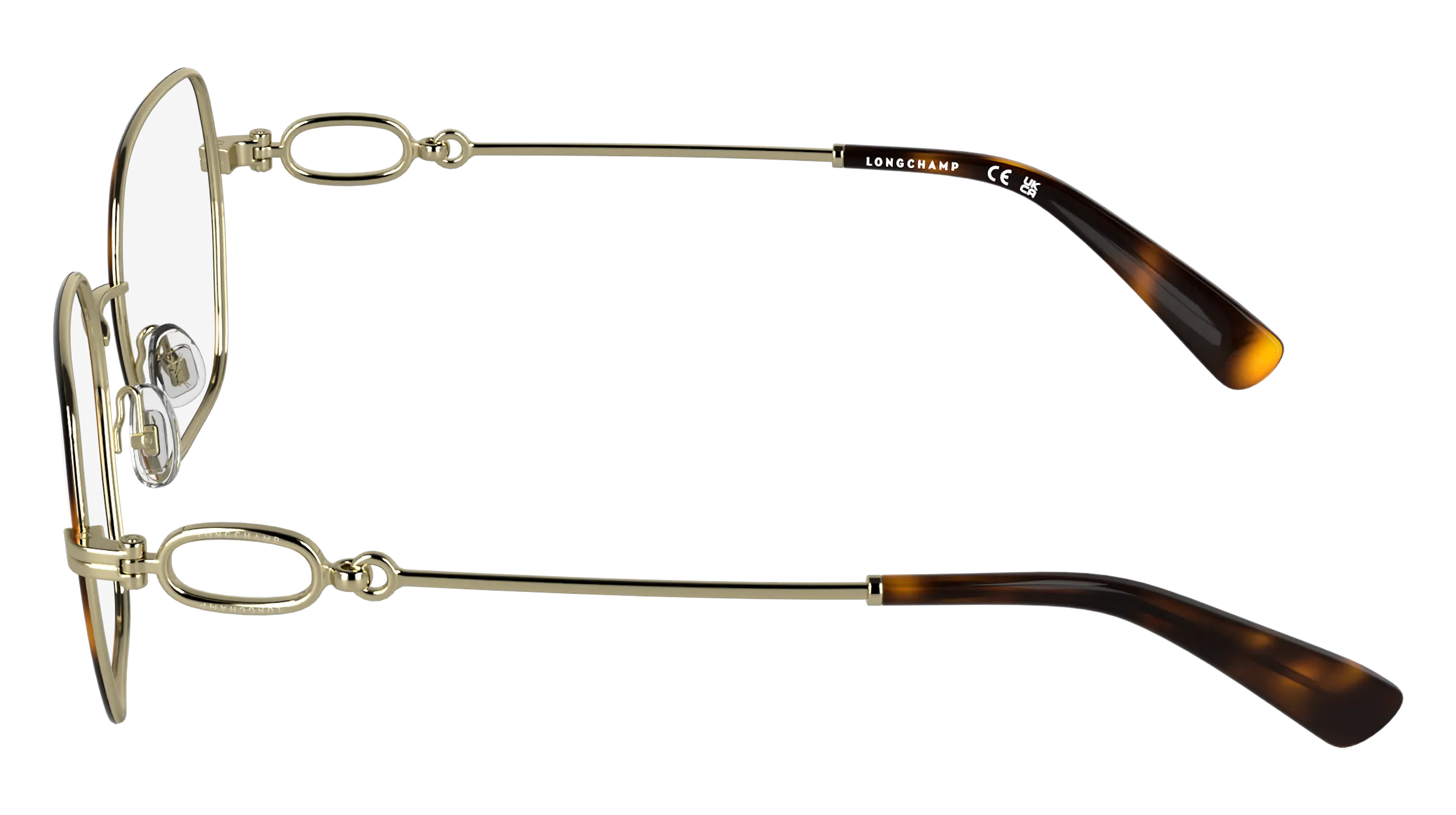 LONGCHAMP LO2184 230 Montature da vista Metallo Havana Squadrata Normale - immagine 3