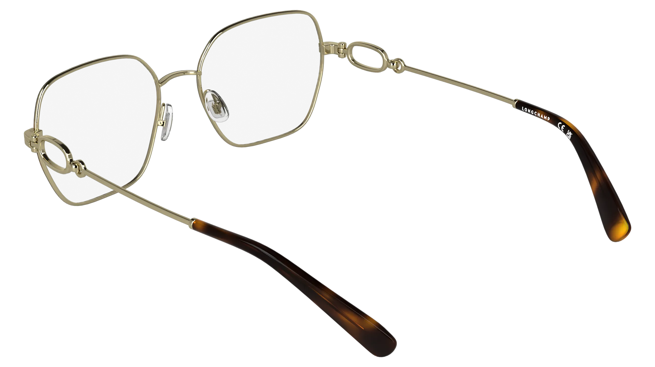LONGCHAMP LO2184 230 Montature da vista Metallo Havana Squadrata Normale - immagine 4