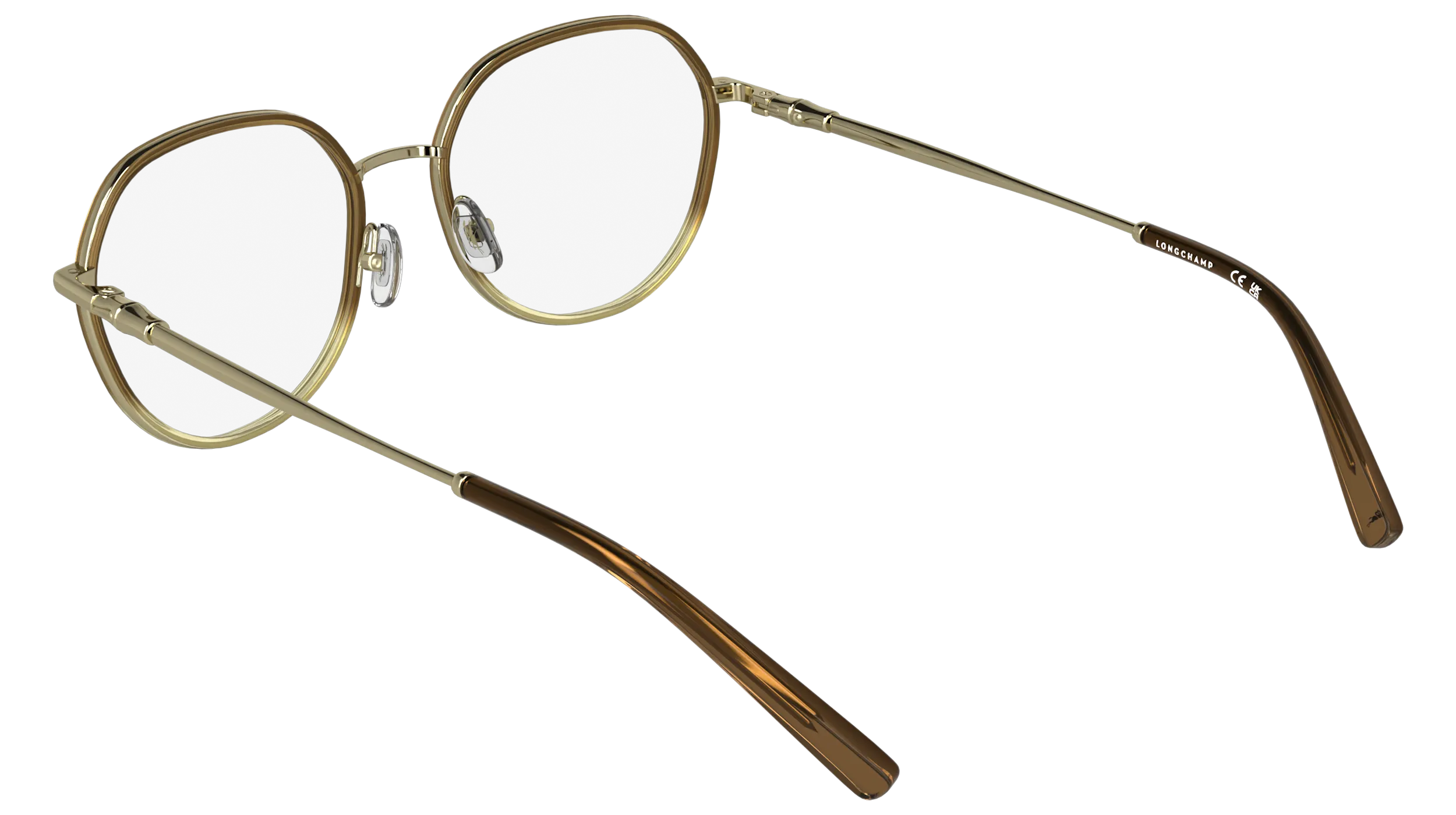 LONGCHAMP LO2185 207 Montature da vista Metallo Marrone Rotonda Normale - immagine 4