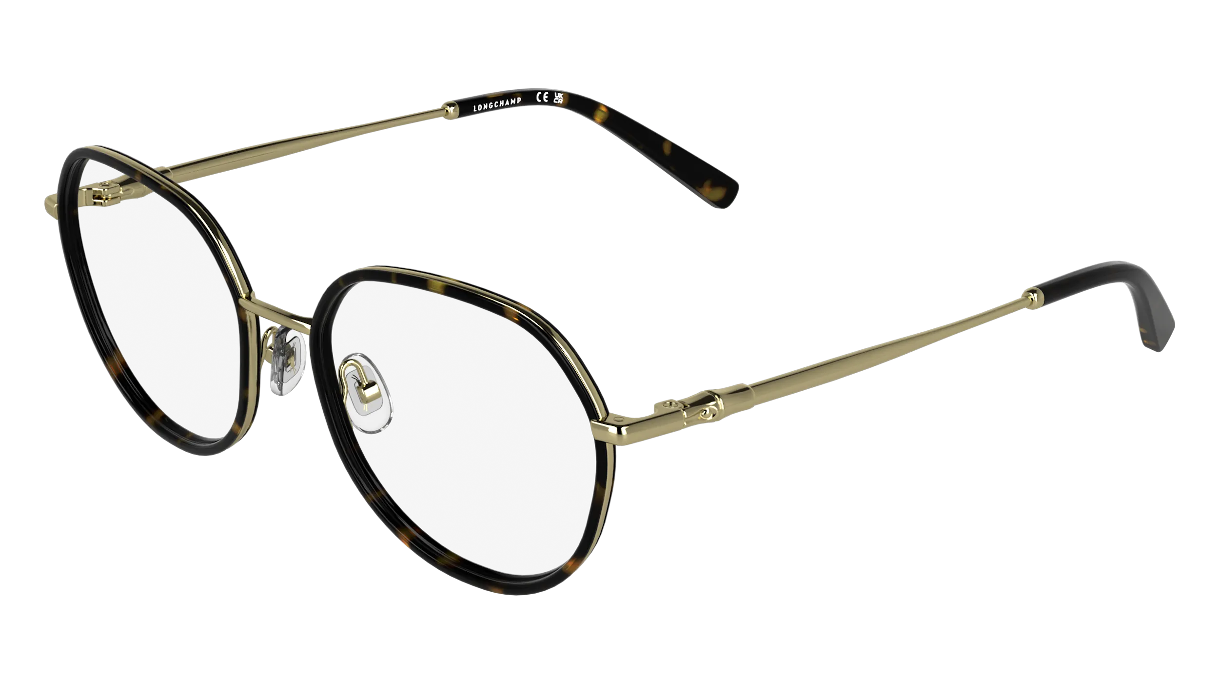 LONGCHAMP LO2185 242 Montature da vista Metallo Havana Rotonda Normale - immagine 1