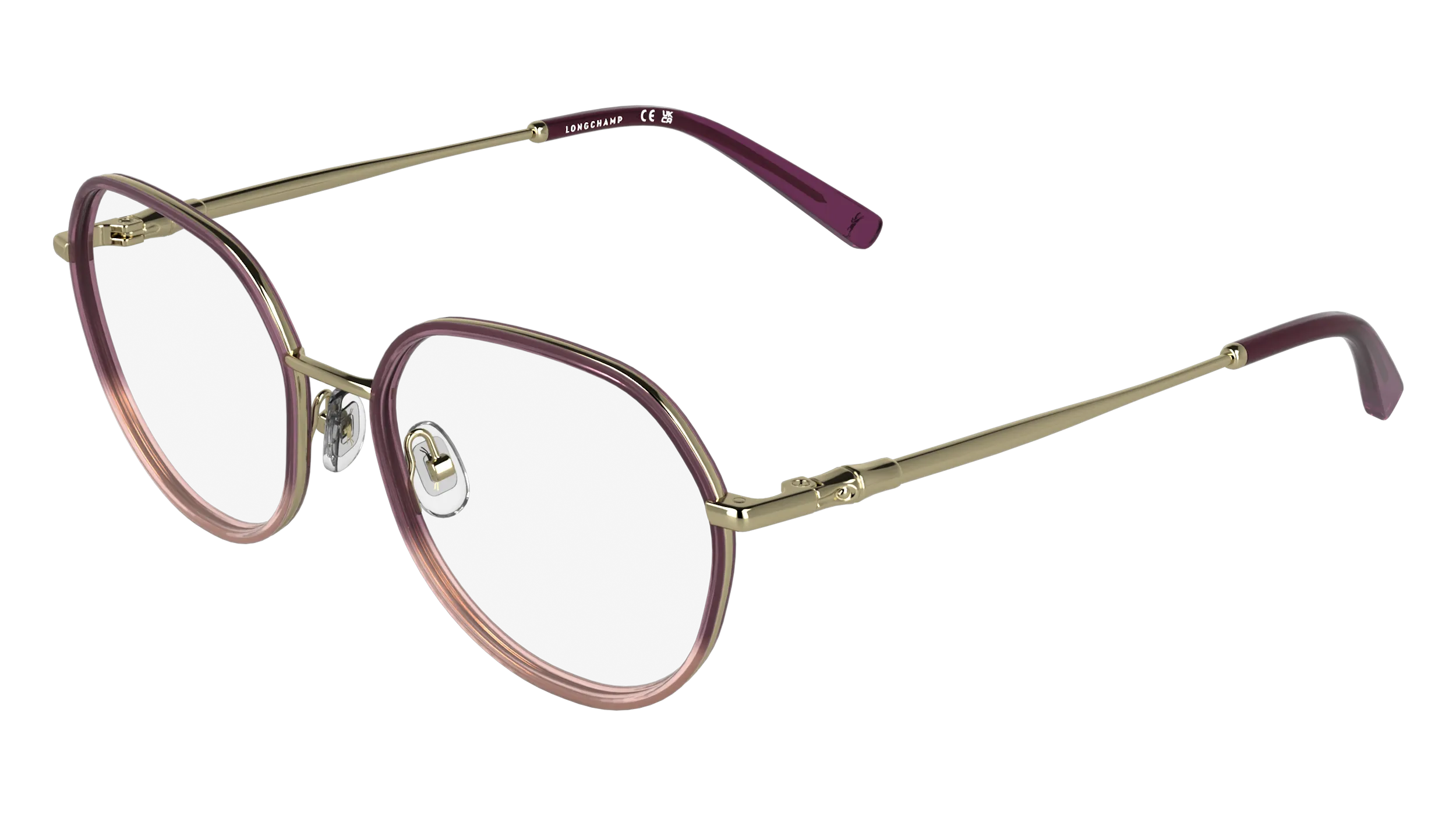LONGCHAMP LO2185 508 Montature da vista Metallo Viola Rotonda Normale - immagine 1