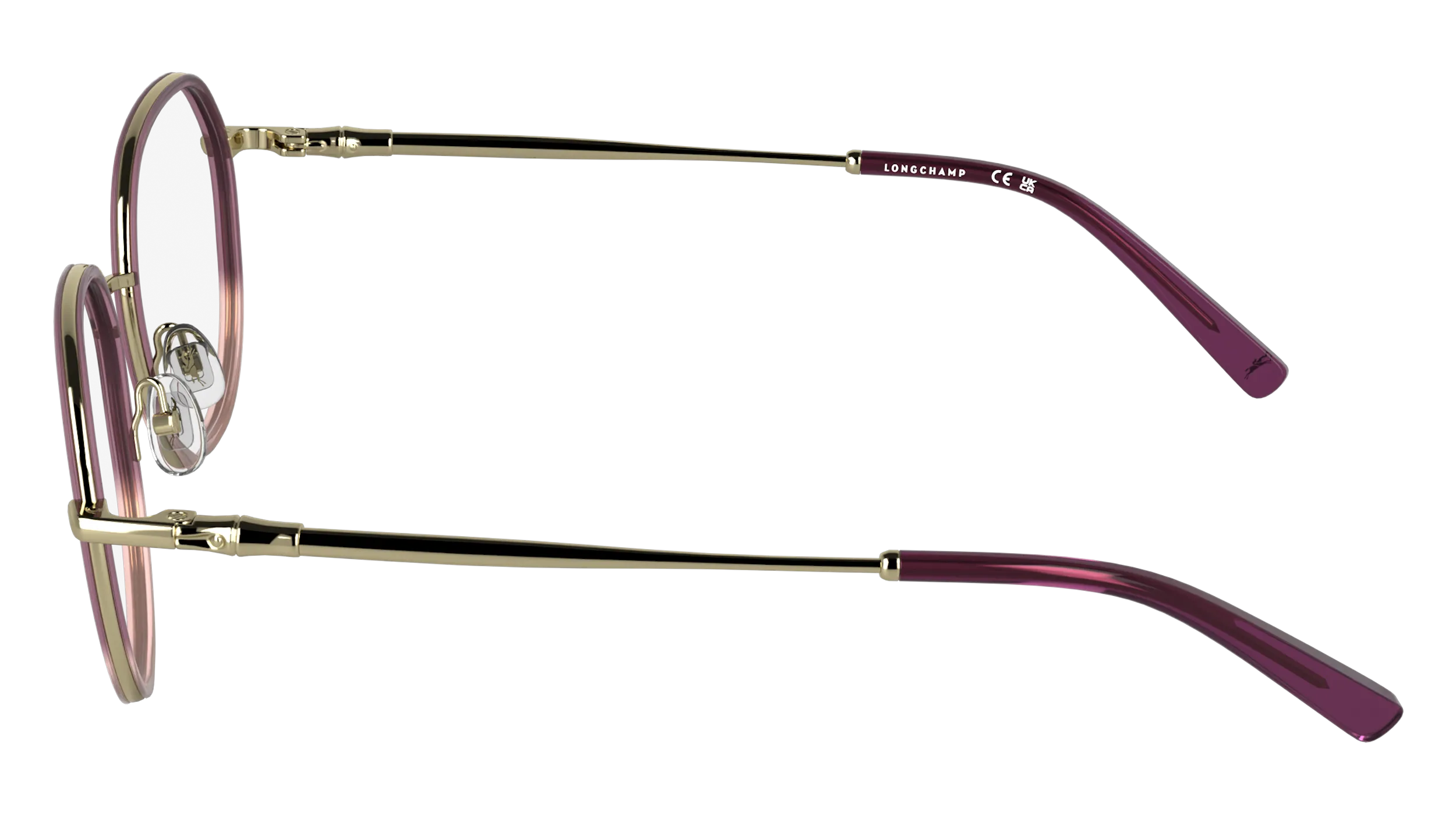 LONGCHAMP LO2185 508 Montature da vista Metallo Viola Rotonda Normale - immagine 3