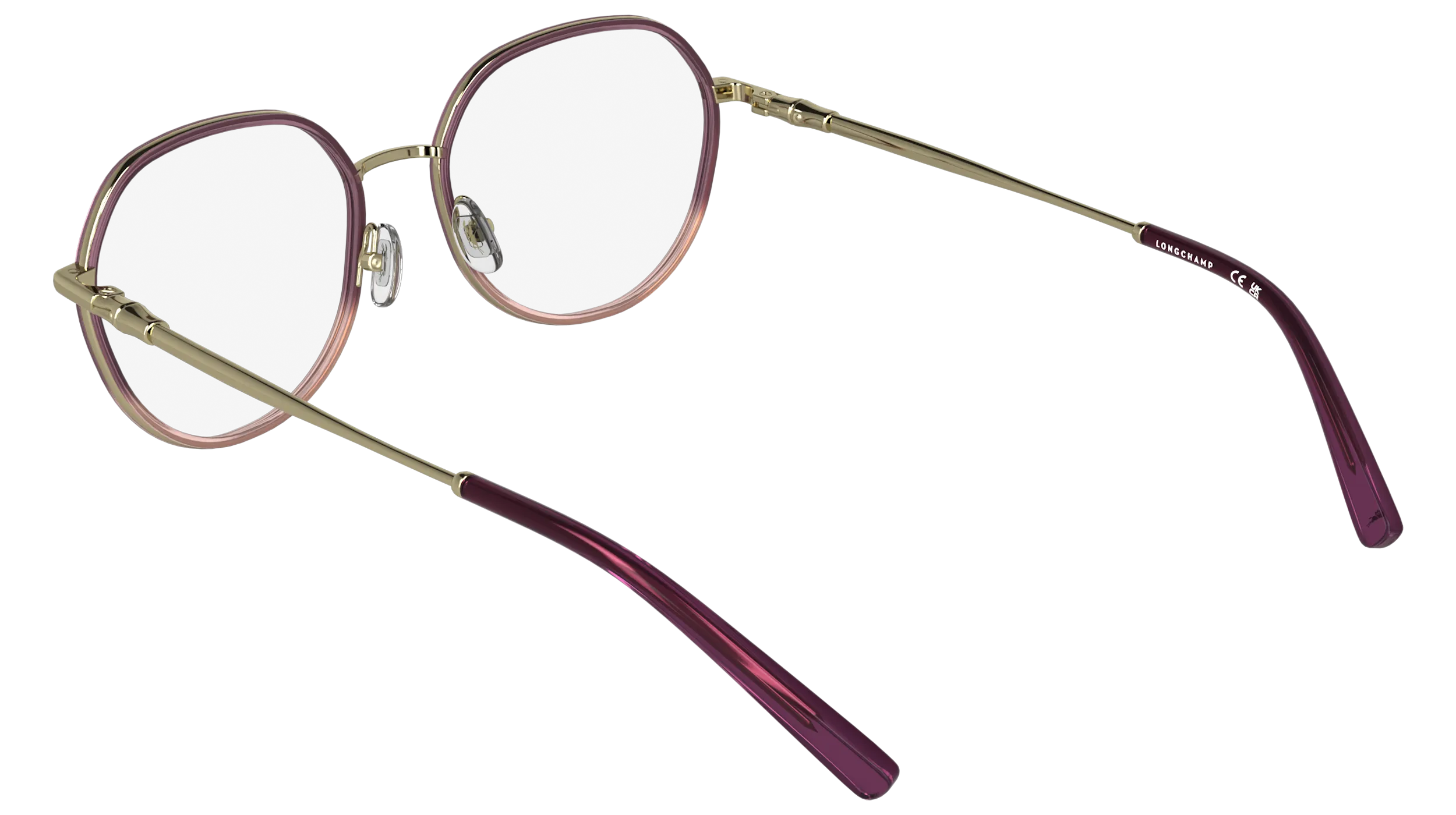 LONGCHAMP LO2185 508 Montature da vista Metallo Viola Rotonda Normale - immagine 4