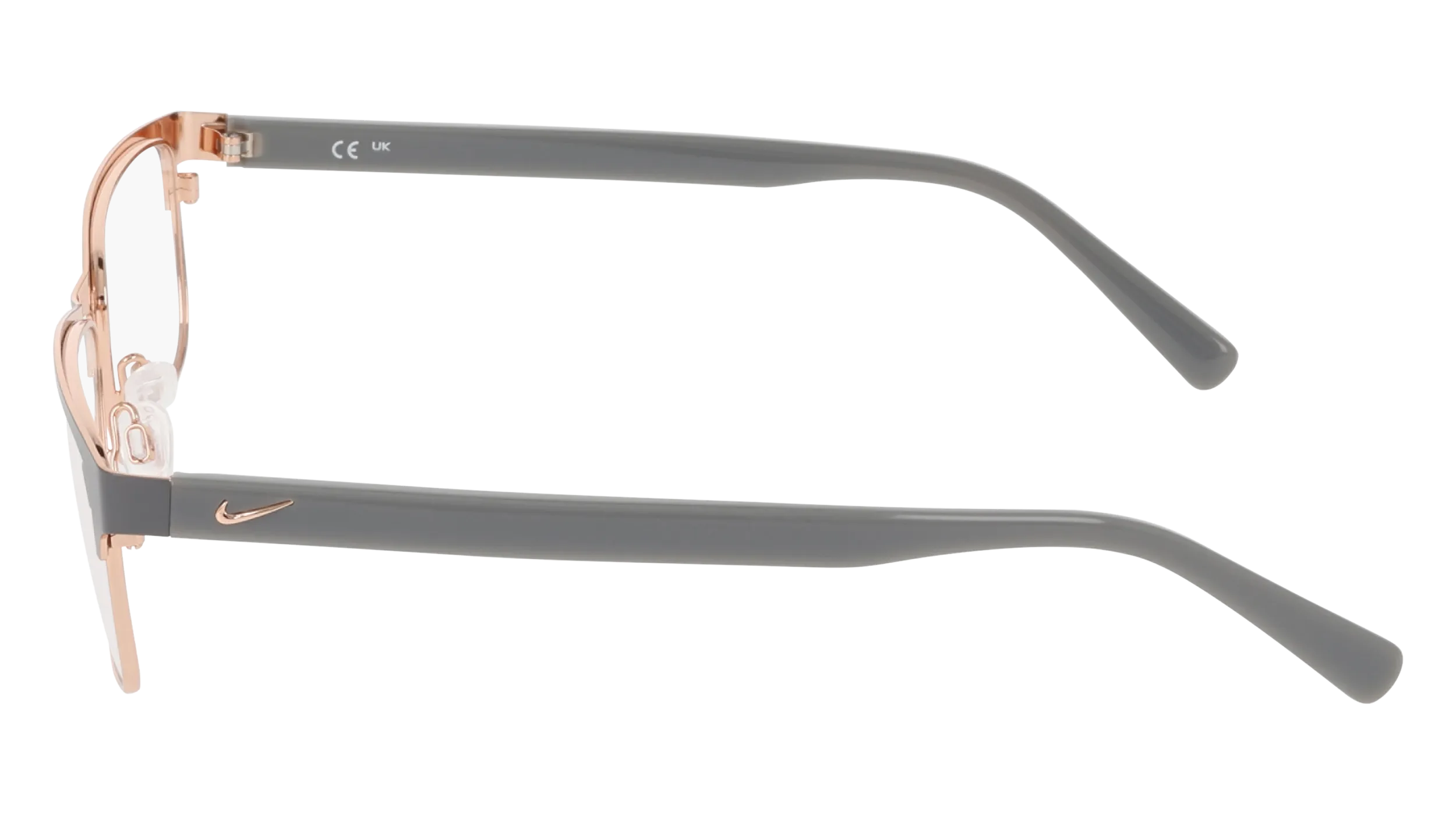 Nike NIKE 1002Y 034 Montature da vista Metallo Grigio Squadrata Normale - immagine 3