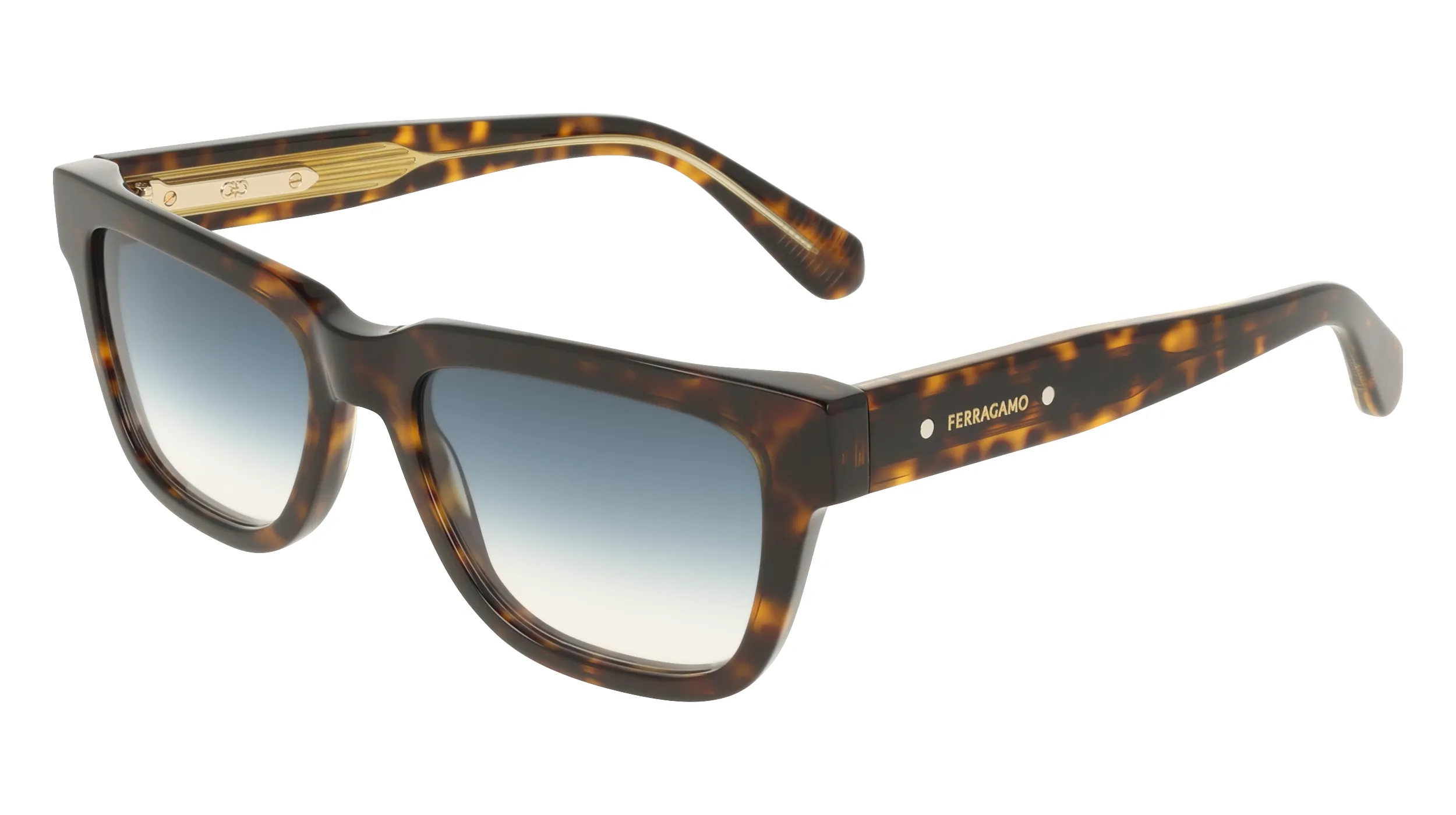 Ferragamo SF2145S 242 Occhiali da sole Acetato Havana Squadrata Normale - immagine 1