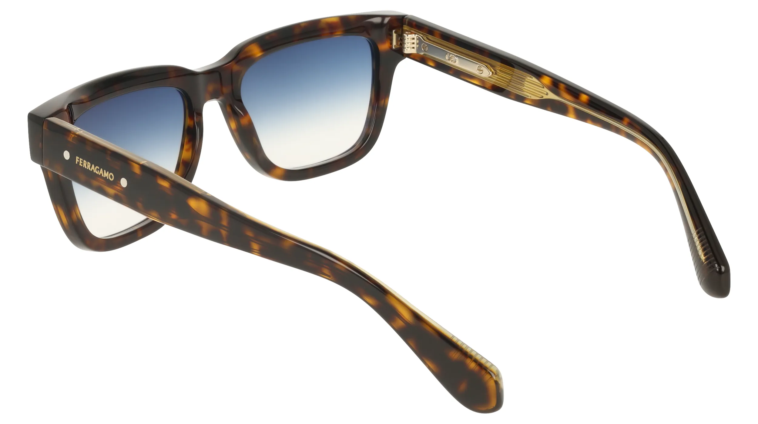 Ferragamo SF2145S 242 Occhiali da sole Acetato Havana Squadrata Normale - immagine 4