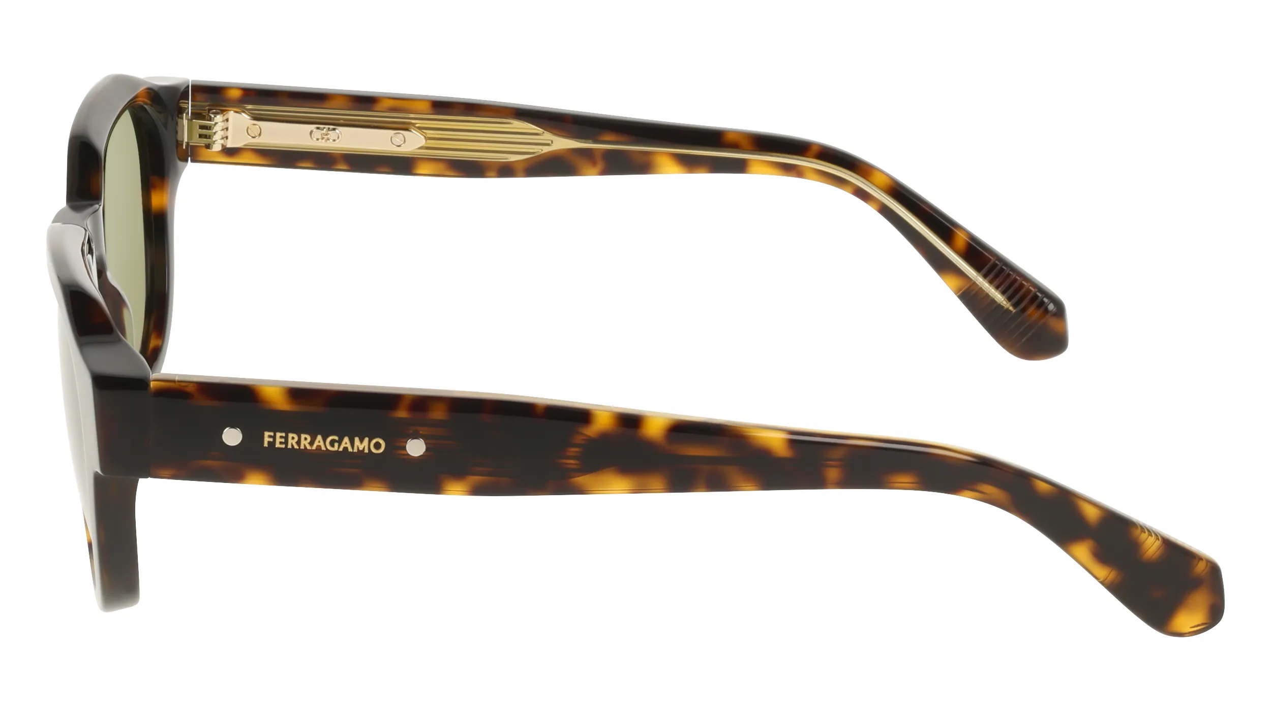 Ferragamo SF2146S 242 Occhiali da sole Acetato Havana Geometrica Normale - immagine 3