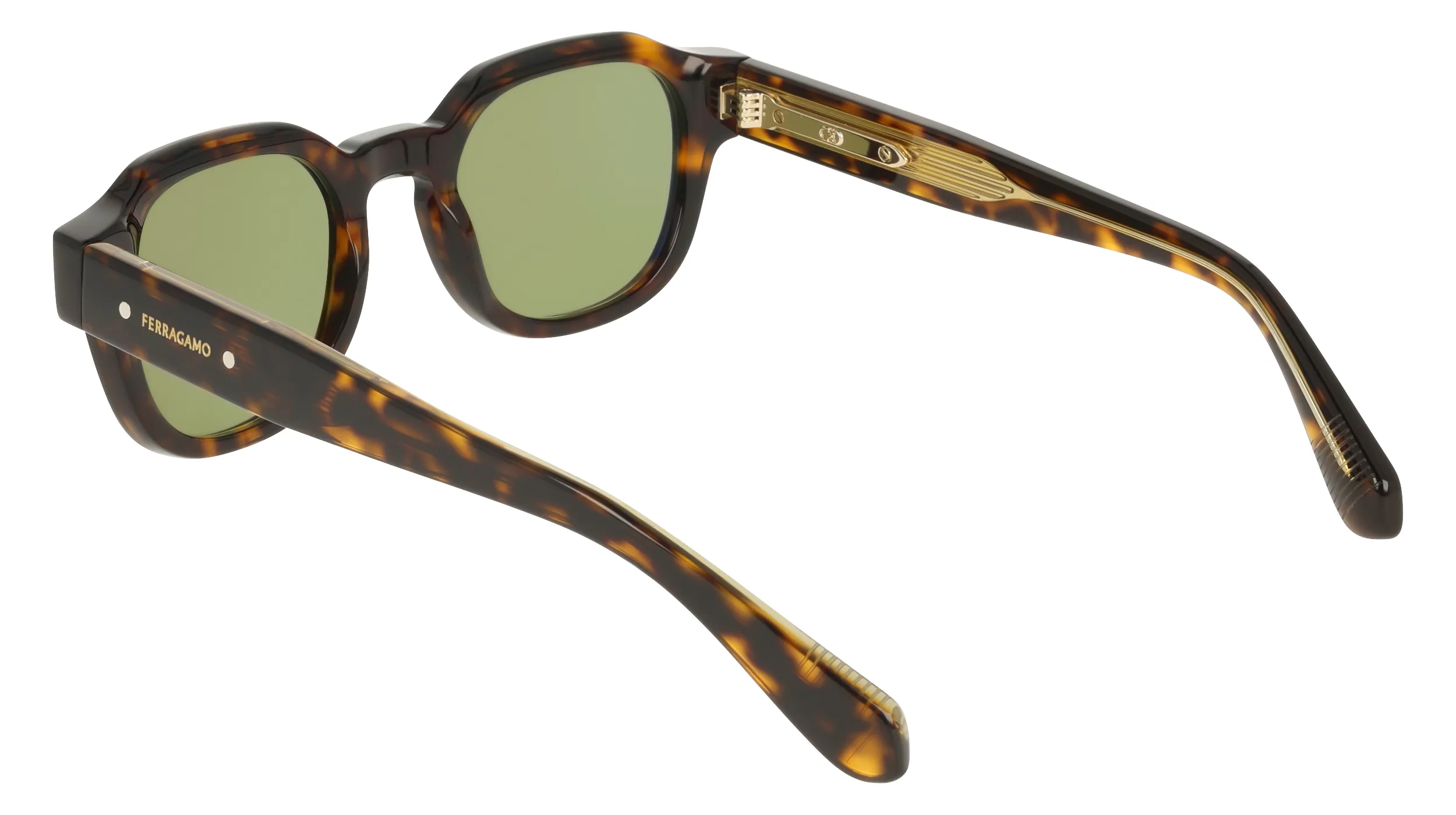 Ferragamo SF2146S 242 Occhiali da sole Acetato Havana Geometrica Normale - immagine 4
