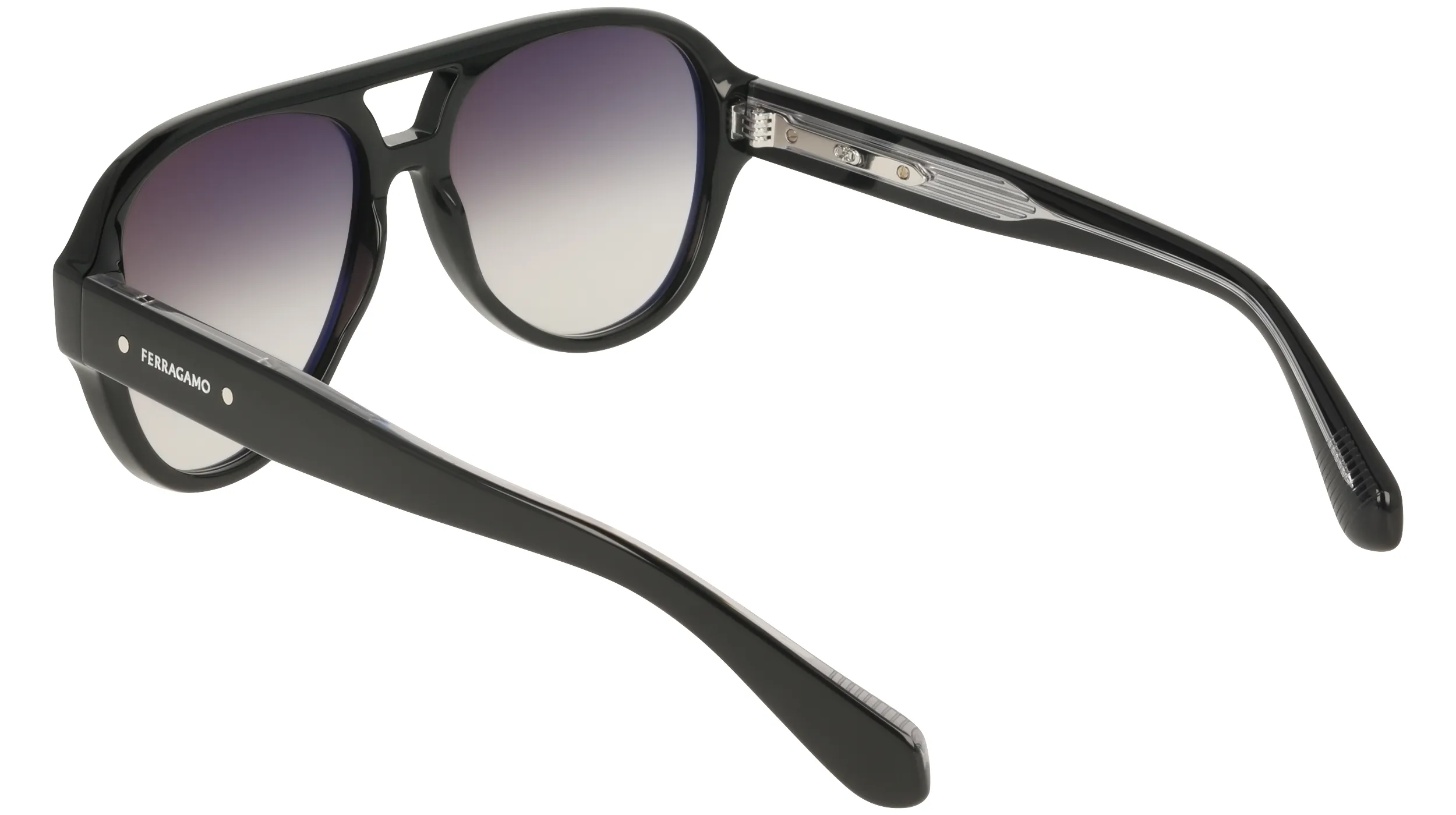 Ferragamo SF2147S 001 Occhiali da sole Acetato Nero Pilot Normale - immagine 4